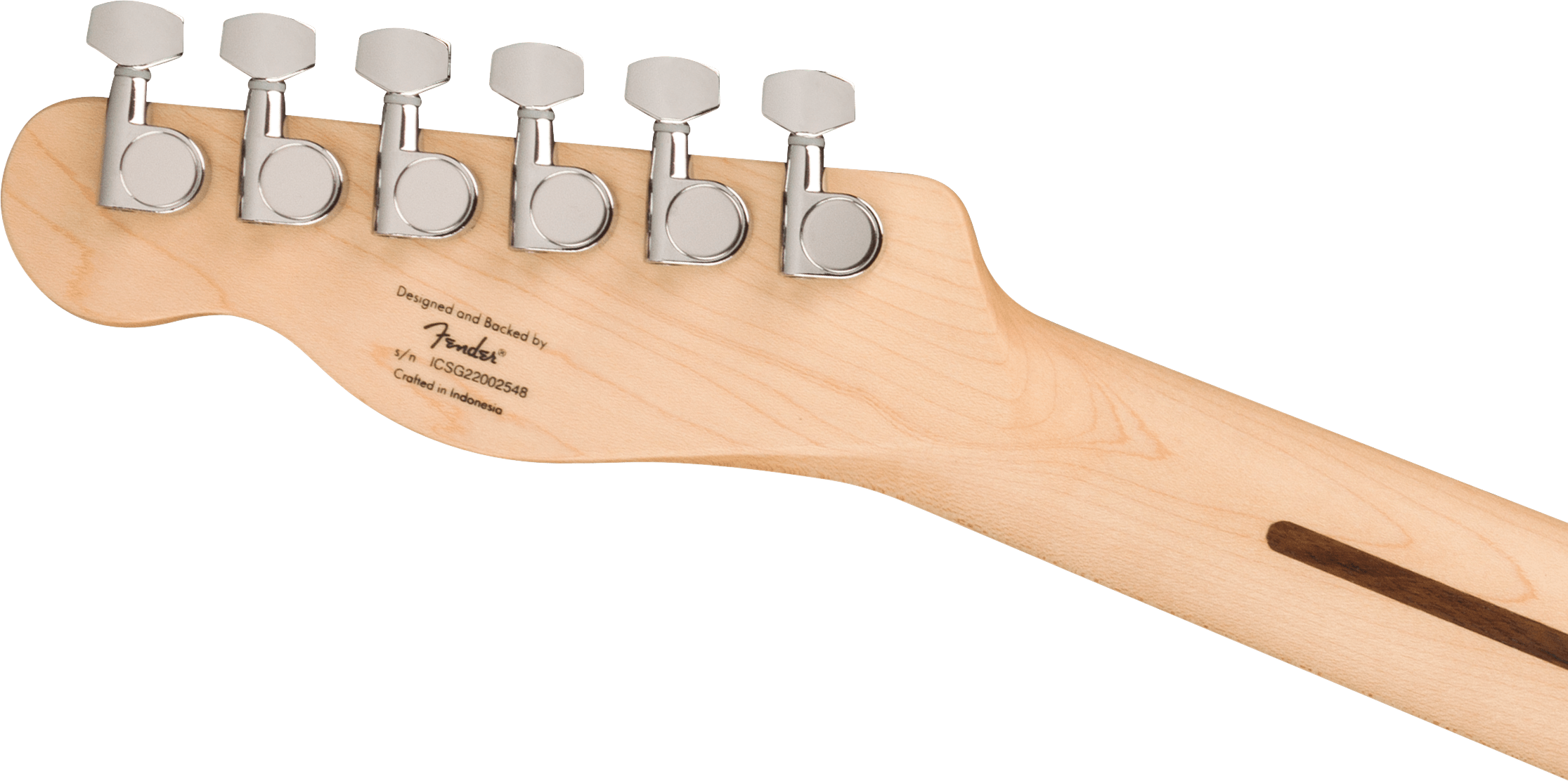 Squier® Squier Sonic® Esquire® H, Maple Fingerboard, Black Pickguard, Arctic White