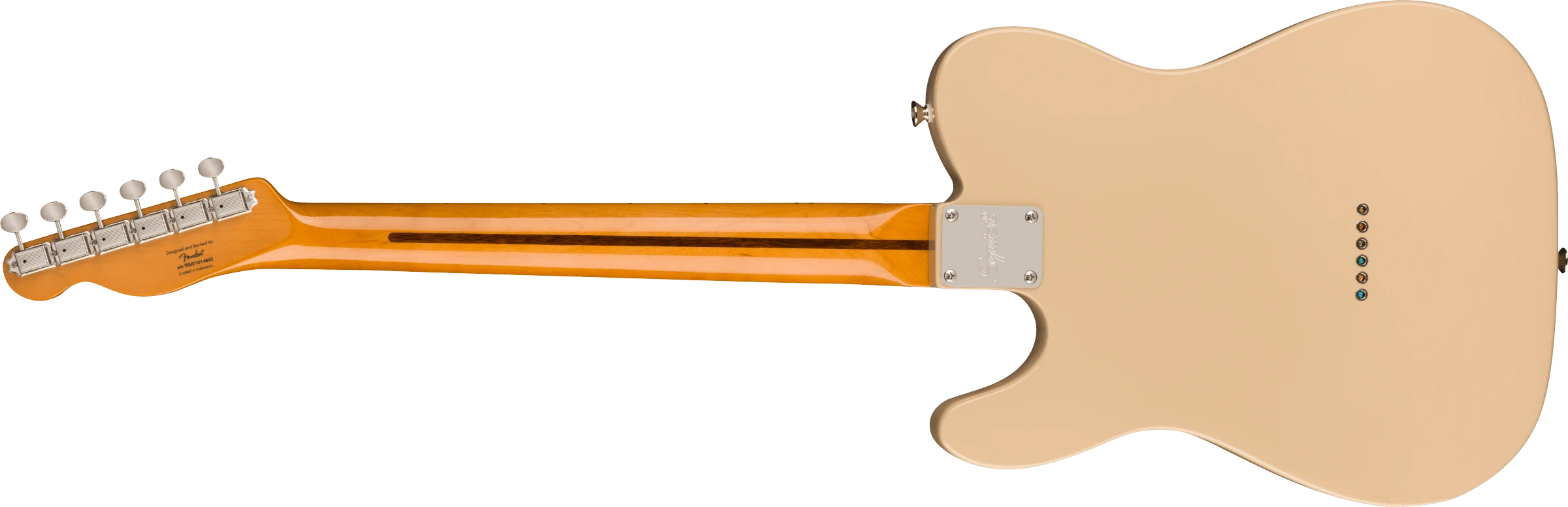 Squier® FSR Classic Vibe '60s Telecaster® Thinline, Maple Fingerboard, Gold Anodized Pickguard, Desert Sand