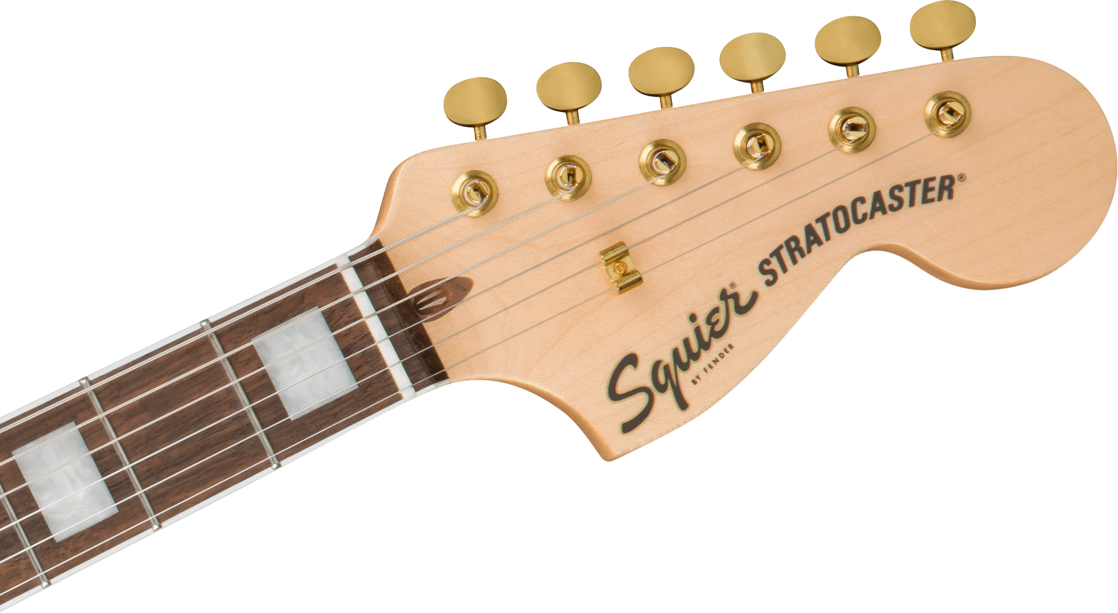 Squier® 40th Anniversary Stratocaster®, Gold Edition, Laurel Fingerboard, Gold Anodized Pickguard, Sienna Sunburst