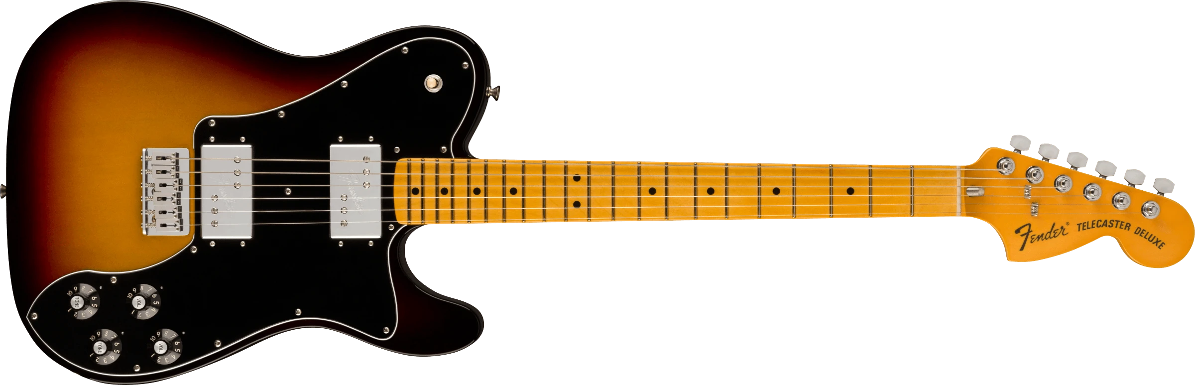 Fender® American Vintage II 1975 Telecaster® Deluxe, Maple Fingerboard, 3-Color Sunburst