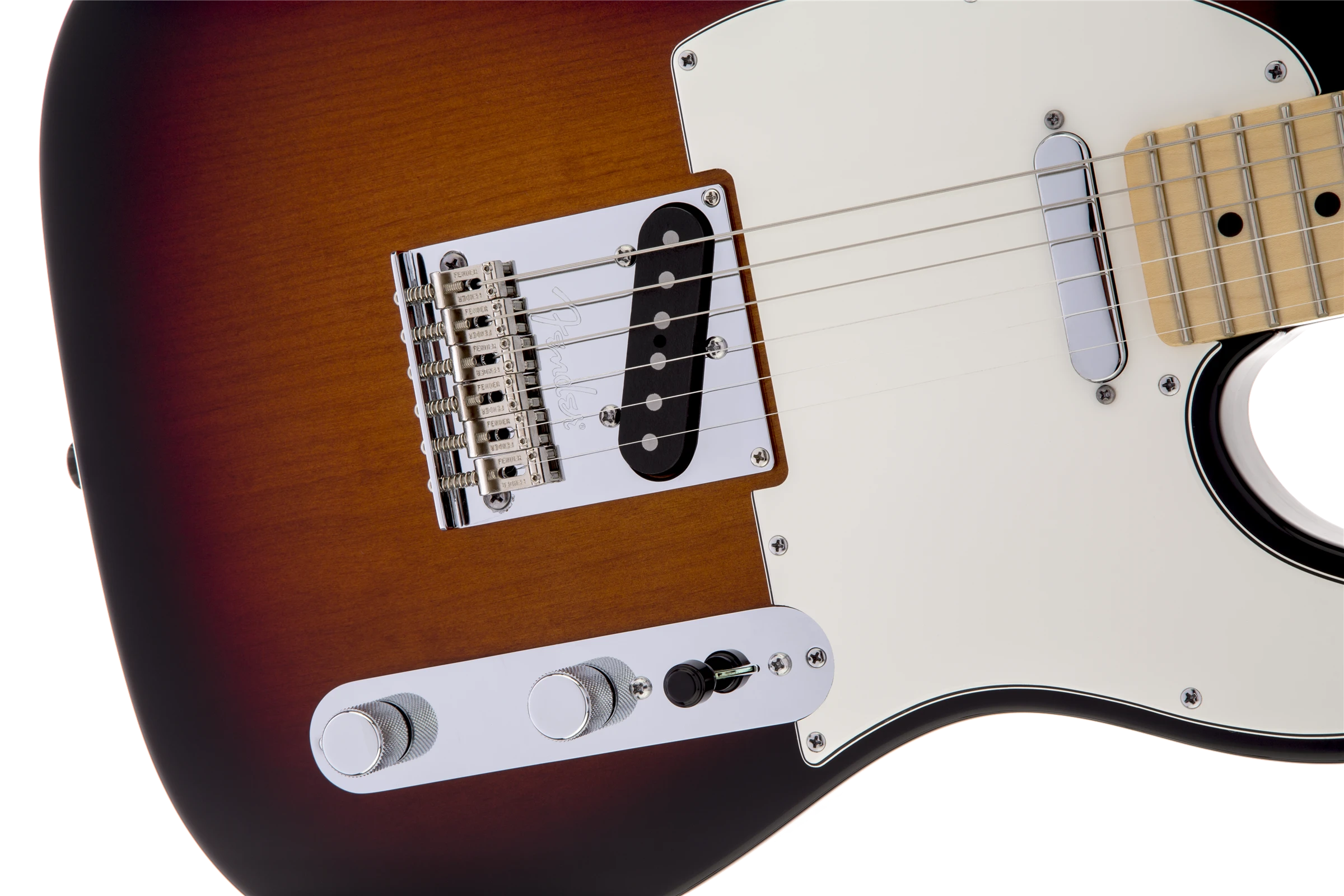 Fender® American Standard Telecaster®, Maple Fingerboard, 3-Color Sunburst