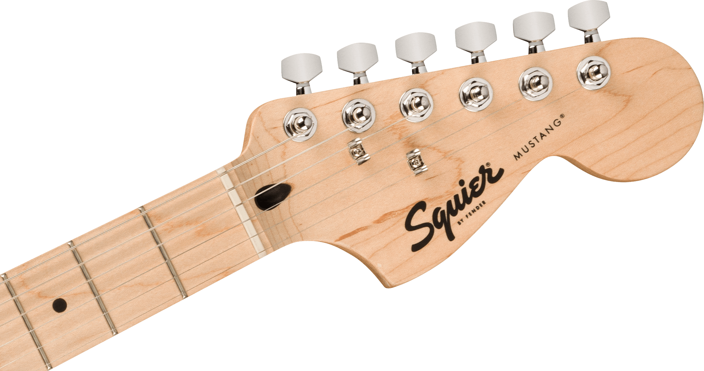 Squier® Squier Sonic® Mustang®, Maple Fingerboard, White Pickguard, 2-Color Sunburst