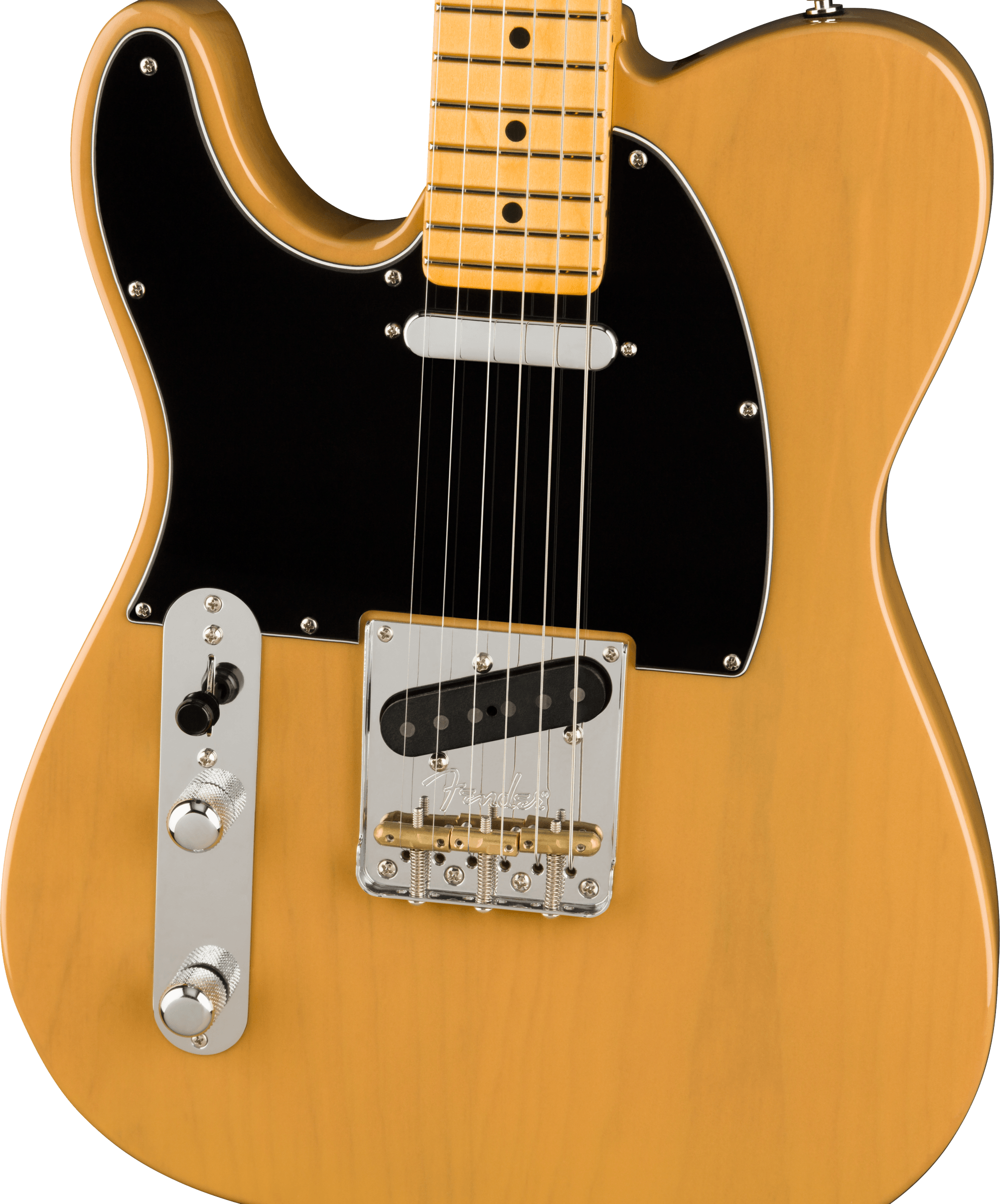 Fender® American Professional II Telecaster® Left-Hand, Maple Fingerboard, Butterscotch Blonde