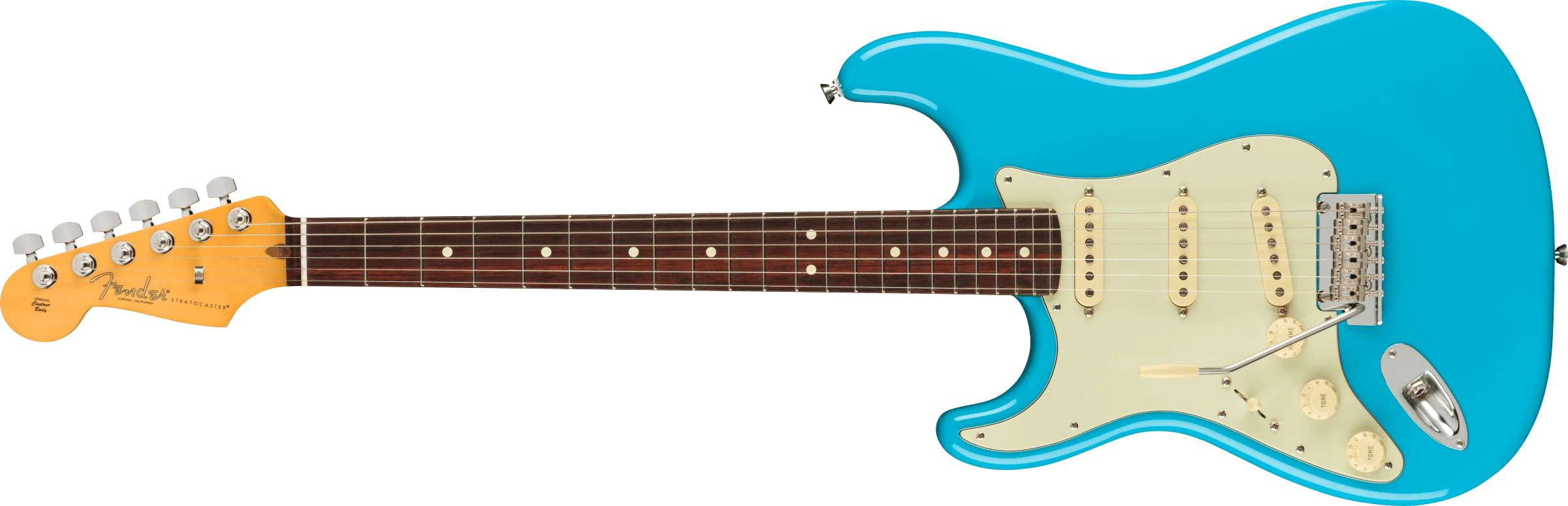 Fender® American Professional II Stratocaster® Left-Hand, Rosewood Fingerboard, Miami Blue