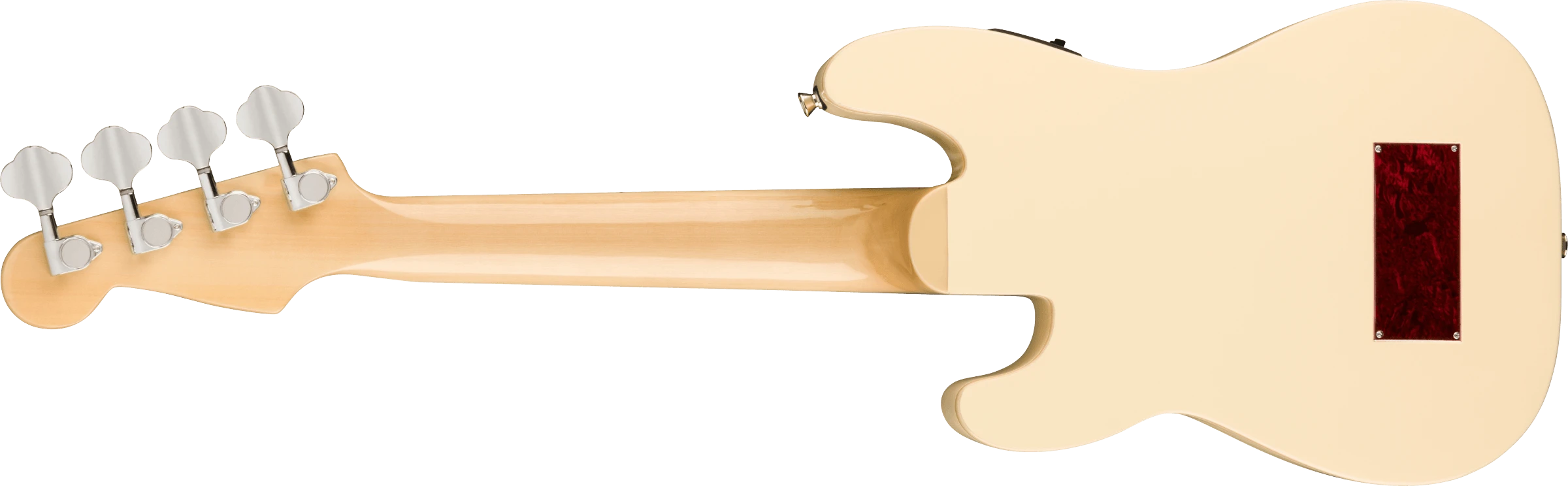 Fender® Fullerton Precision Bass® Uke, Walnut Fingerboard, Tortoiseshell Pickguard, Olympic White