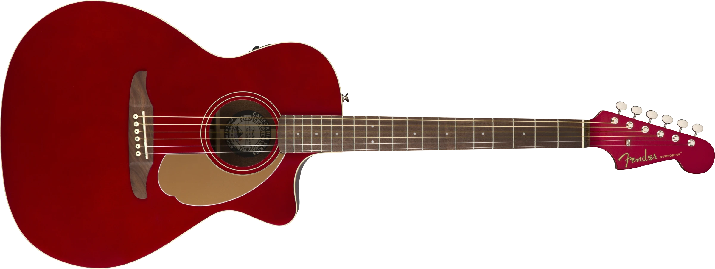Fender® Newporter Player, Walnut Fingerboard, Candy Apple Red