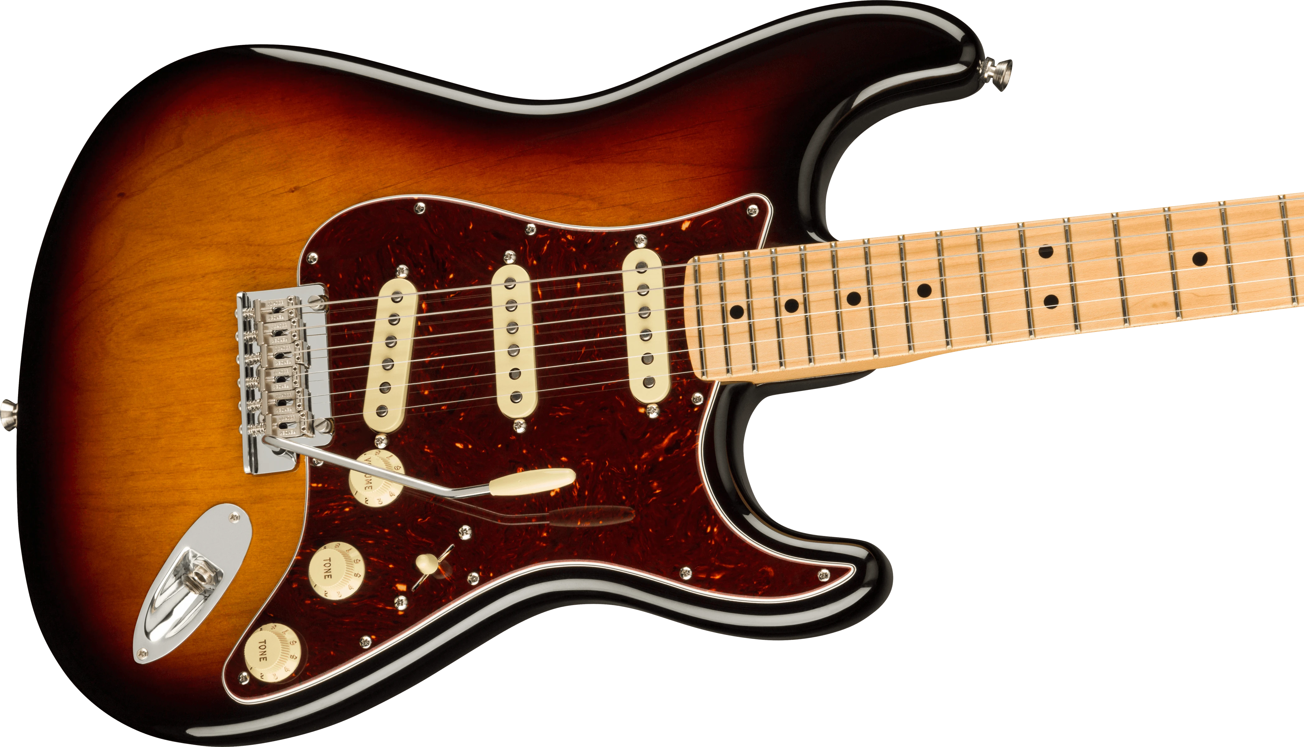 Fender® American Professional II Stratocaster®, Maple Fingerboard, 3-Color Sunburst