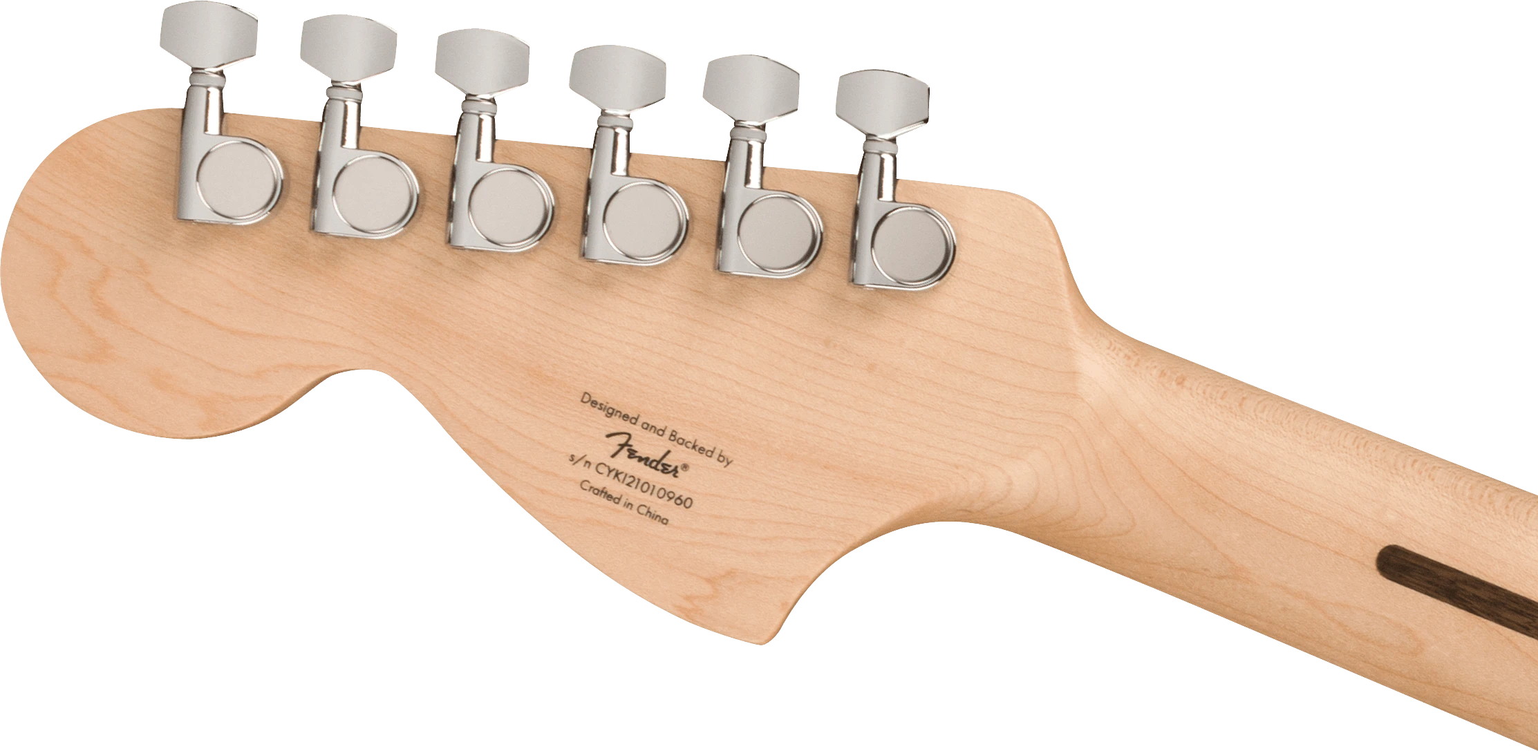 Squier® FSR Affinity Series™ Stratocaster® QMT, Laurel Fingerboard, White Pearloid Pickguard, Sapphire Blue Transparent