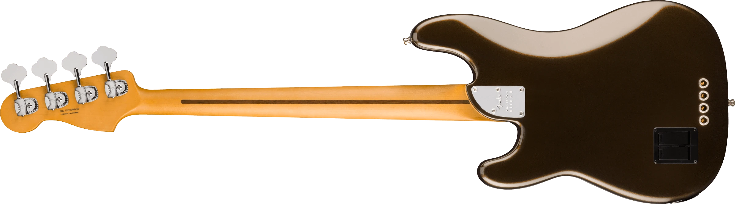 Fender® American Ultra II Precision Bass®, Ebony Fingerboard, Texas Tea