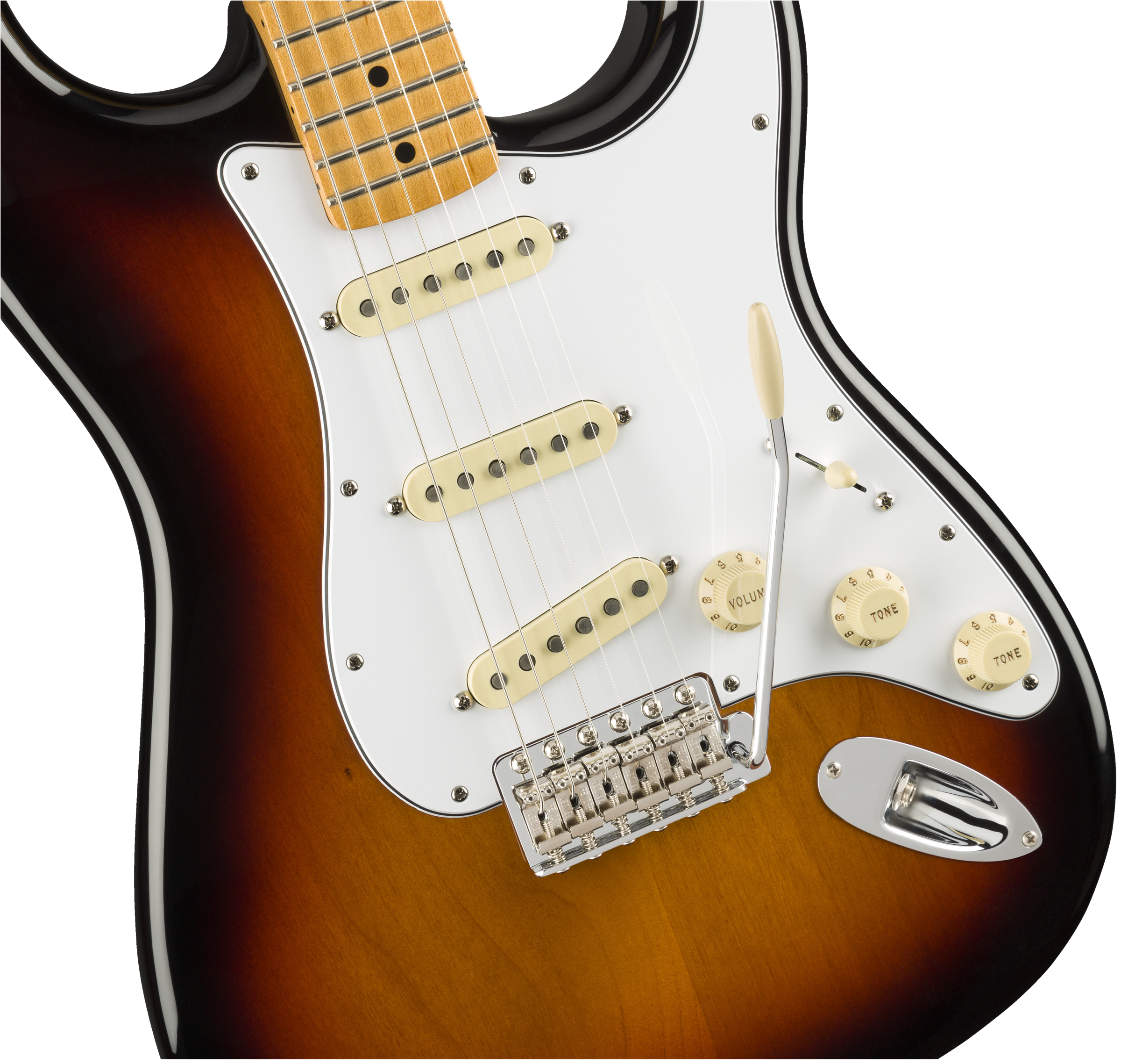 Fender® Jimi Hendrix Stratocaster®, Maple Fingerboard, 3-Color Sunburst