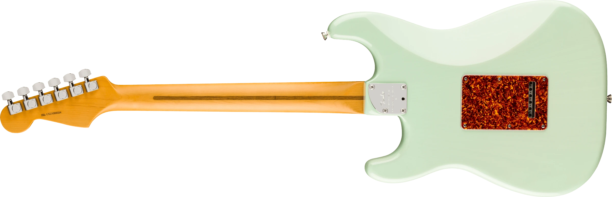 Fender® American Professional II Stratocaster® Thinline, Rosewood Fingerboard, Transparent Surf Green