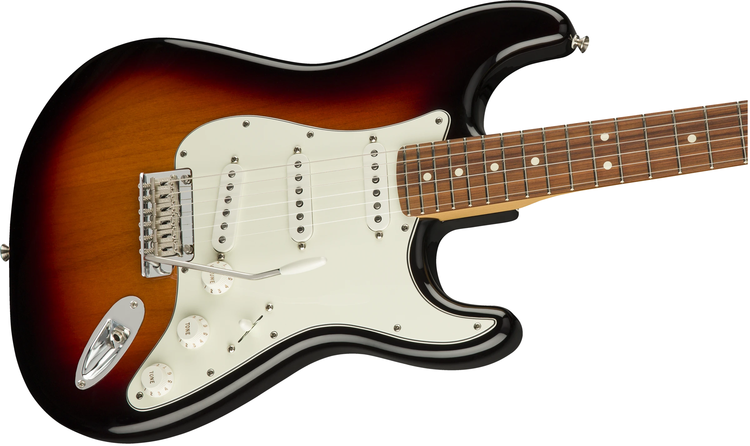 Fender® Player Stratocaster®, Pau Ferro Fingerboard, 3-Color Sunburst