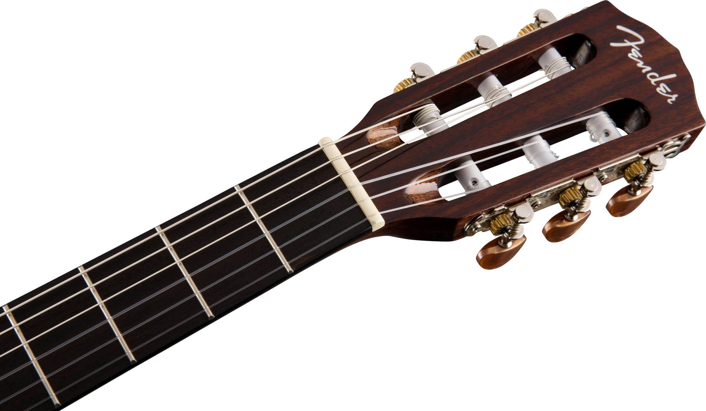 Fender® CN-140SCE Nylon Thinline, Walnut Fingerboard, Natural w/Case