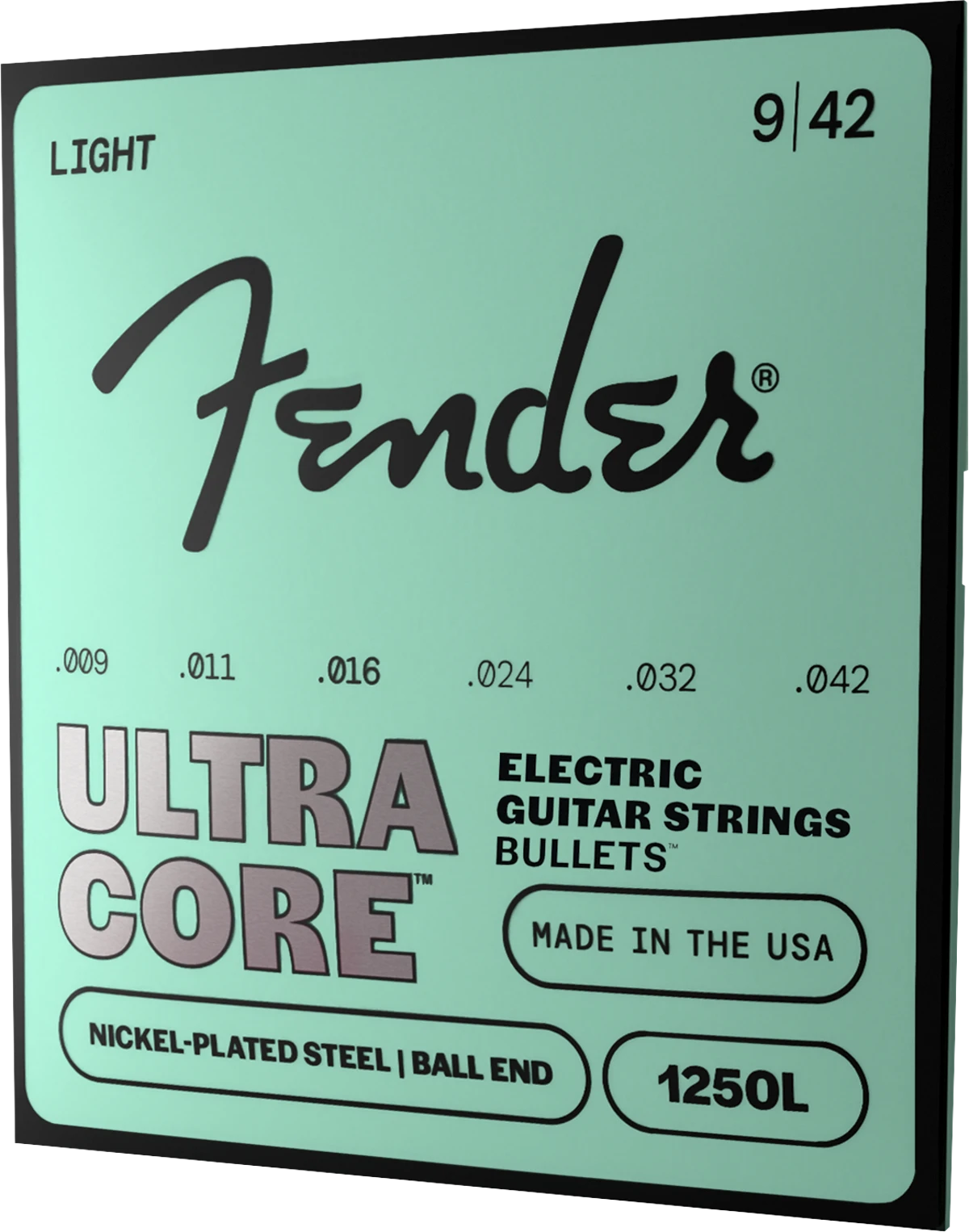 Ultracore™ 1250L Guitar Strings, Nickel-Plated Steel, Ball End, Gauges .009-.042