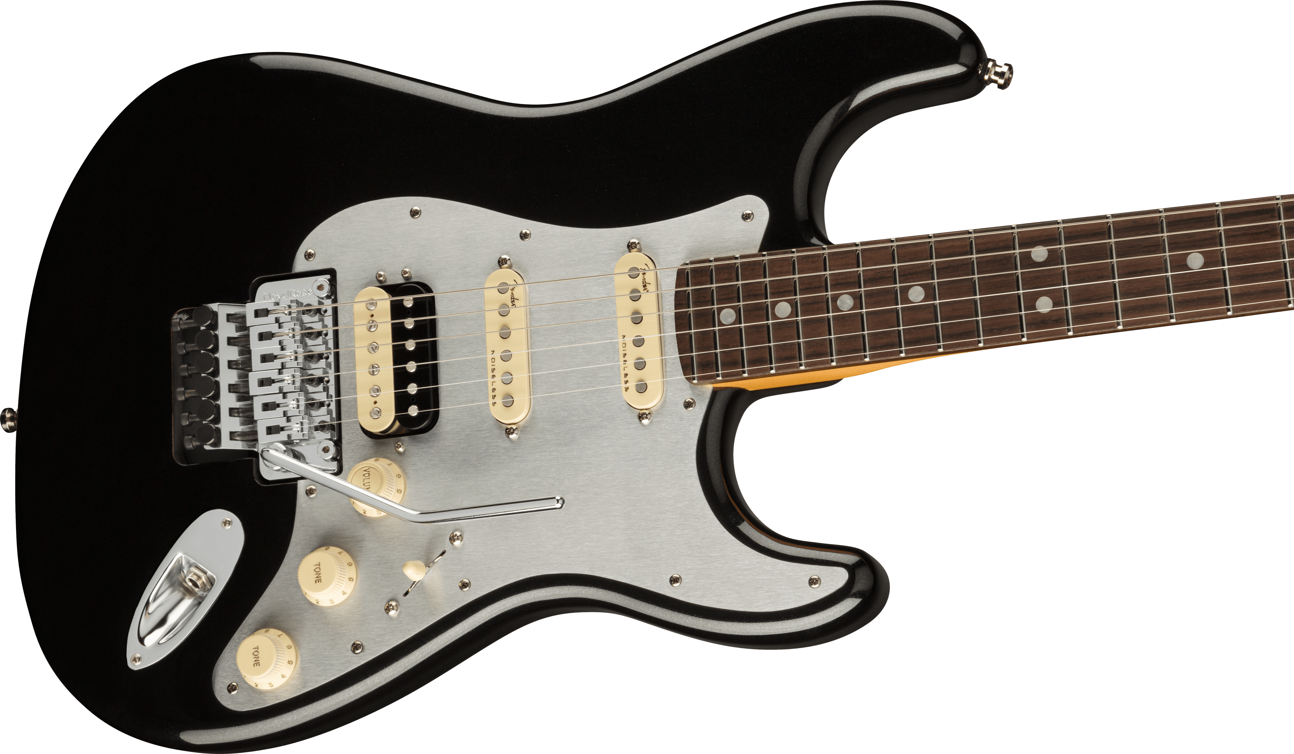 Fender® Ultra Luxe Stratocaster® Floyd Rose® HSS, Rosewood Fingerboard, Mystic Black