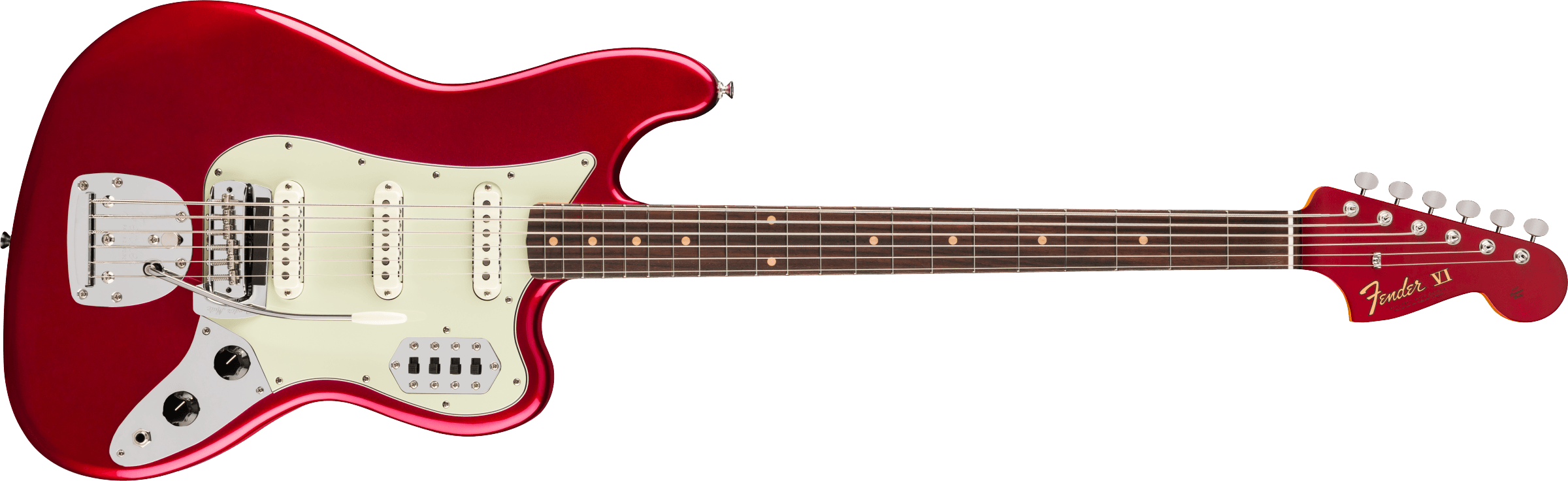 Fender® Vintera® III Early '60s Bass VI, Rosewood Fingerboard, Candy Apple Red