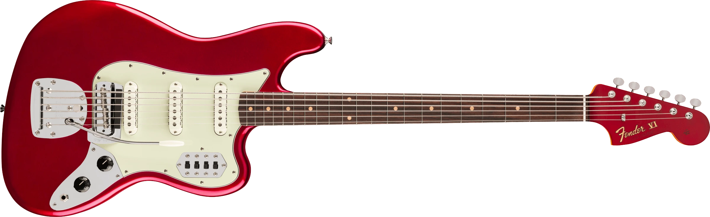 Fender® Vintera® III Early '60s Bass VI, Rosewood Fingerboard, Candy Apple Red