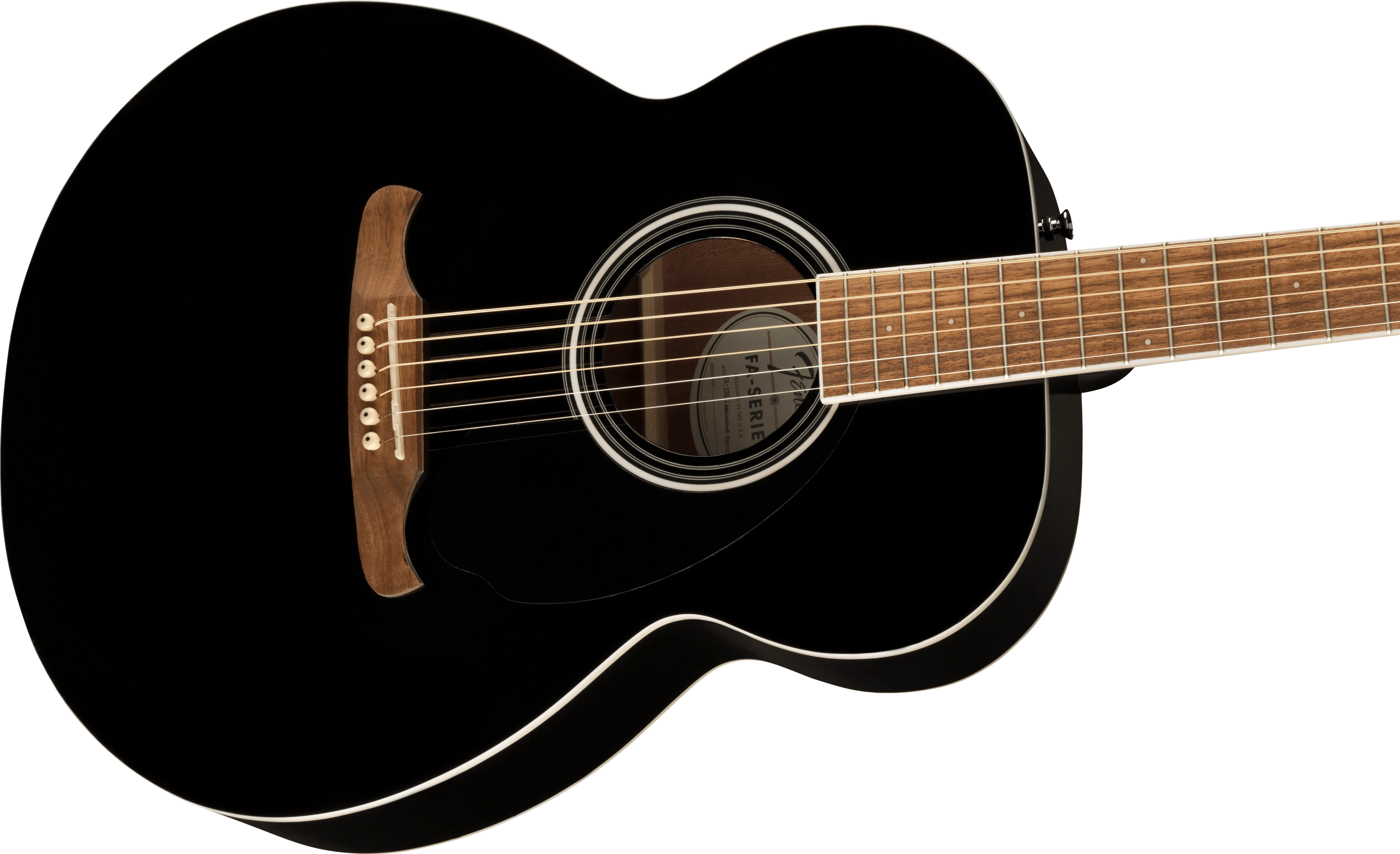 Fender® DE FA-135 Concert, Walnut Fingerboard, Black