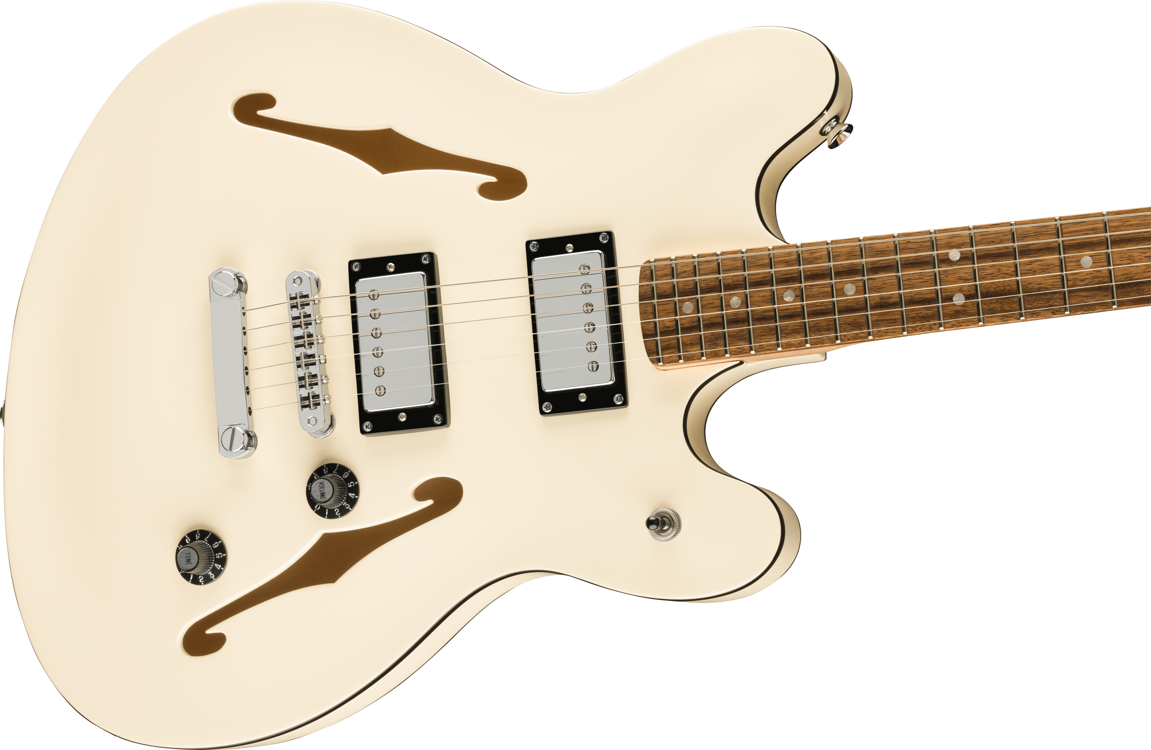 Squier® Affinity Series® Starcaster® Deluxe, Laurel Fingerboard, Olympic White