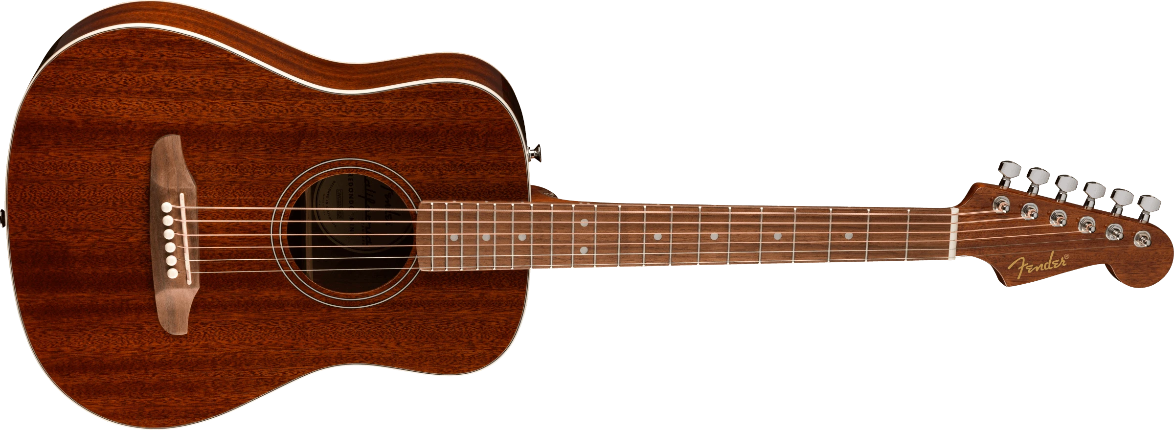 Fender® California Standard Redondo™ Mini with Bag, Sapele Top, Natural Sapele