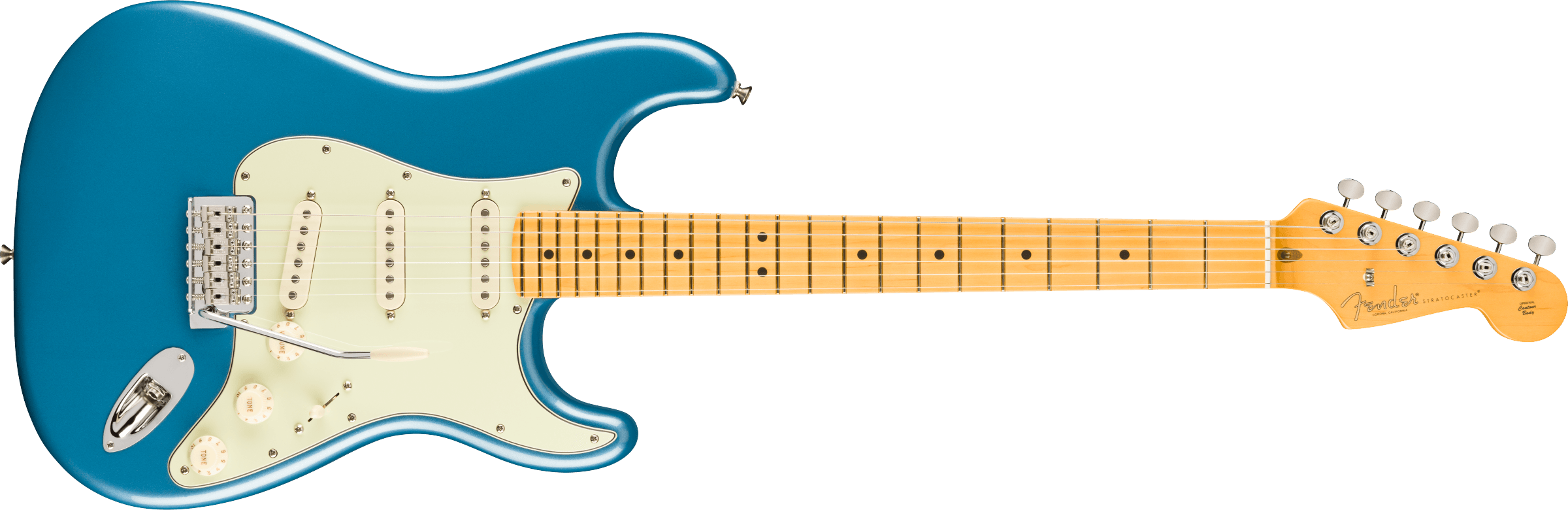 Fender® American Professional Classic Stratocaster®, Maple Fingerboard, Faded Lake Placid Blue