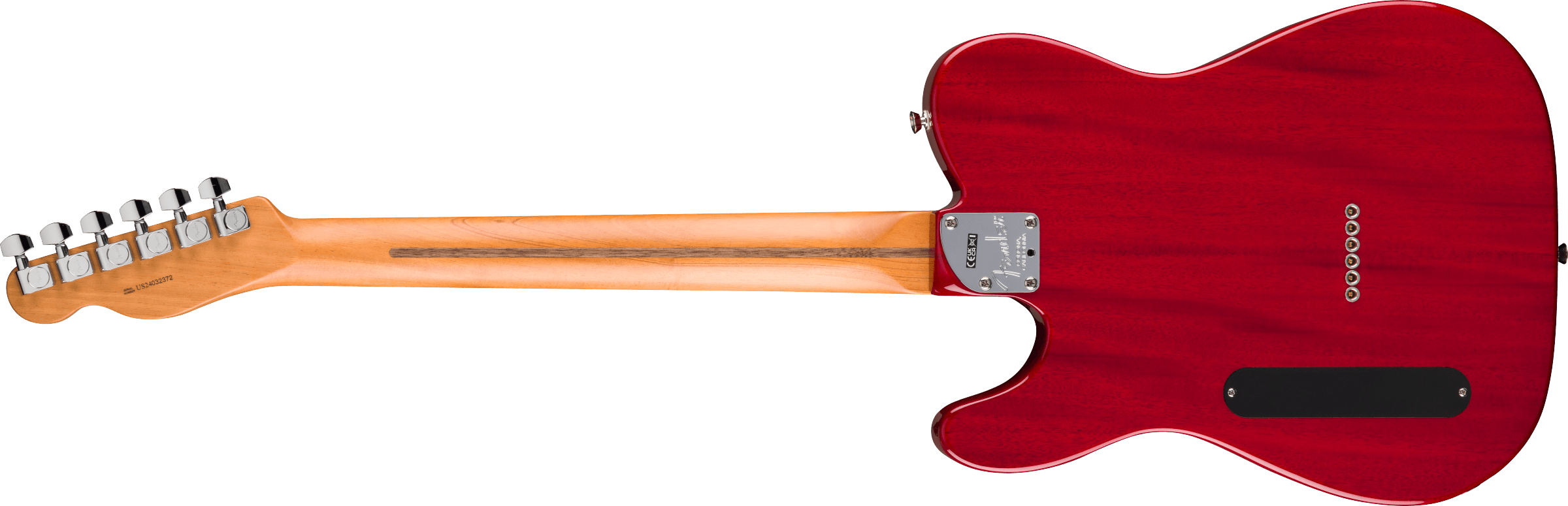 Fender® American Professional II Cabronita Telecaster®, Rosewood Fingerboard, Crimson Transparent