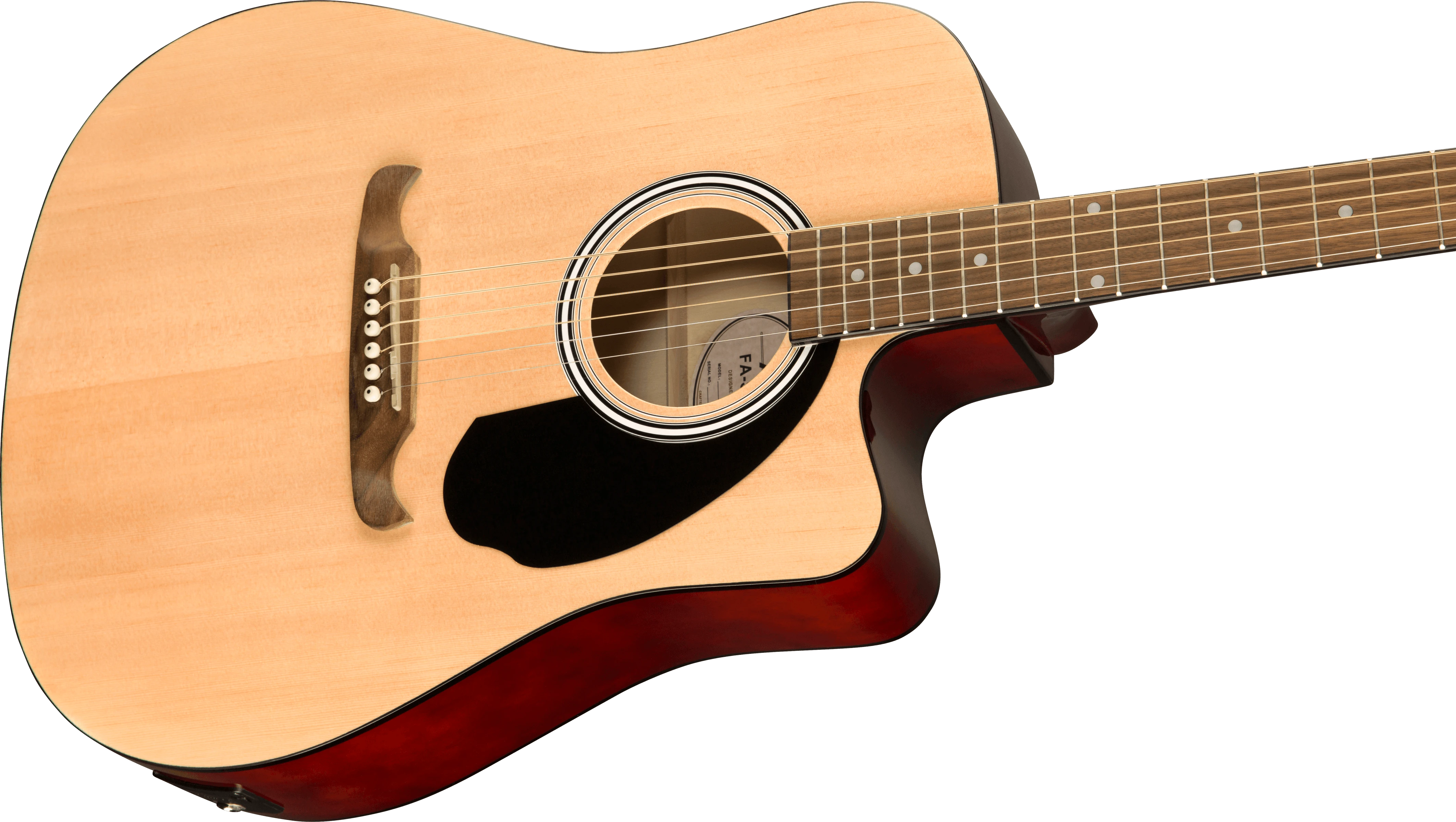 Fender® FA-125CE Dreadnought,  Walnut Fingerboard, Natural