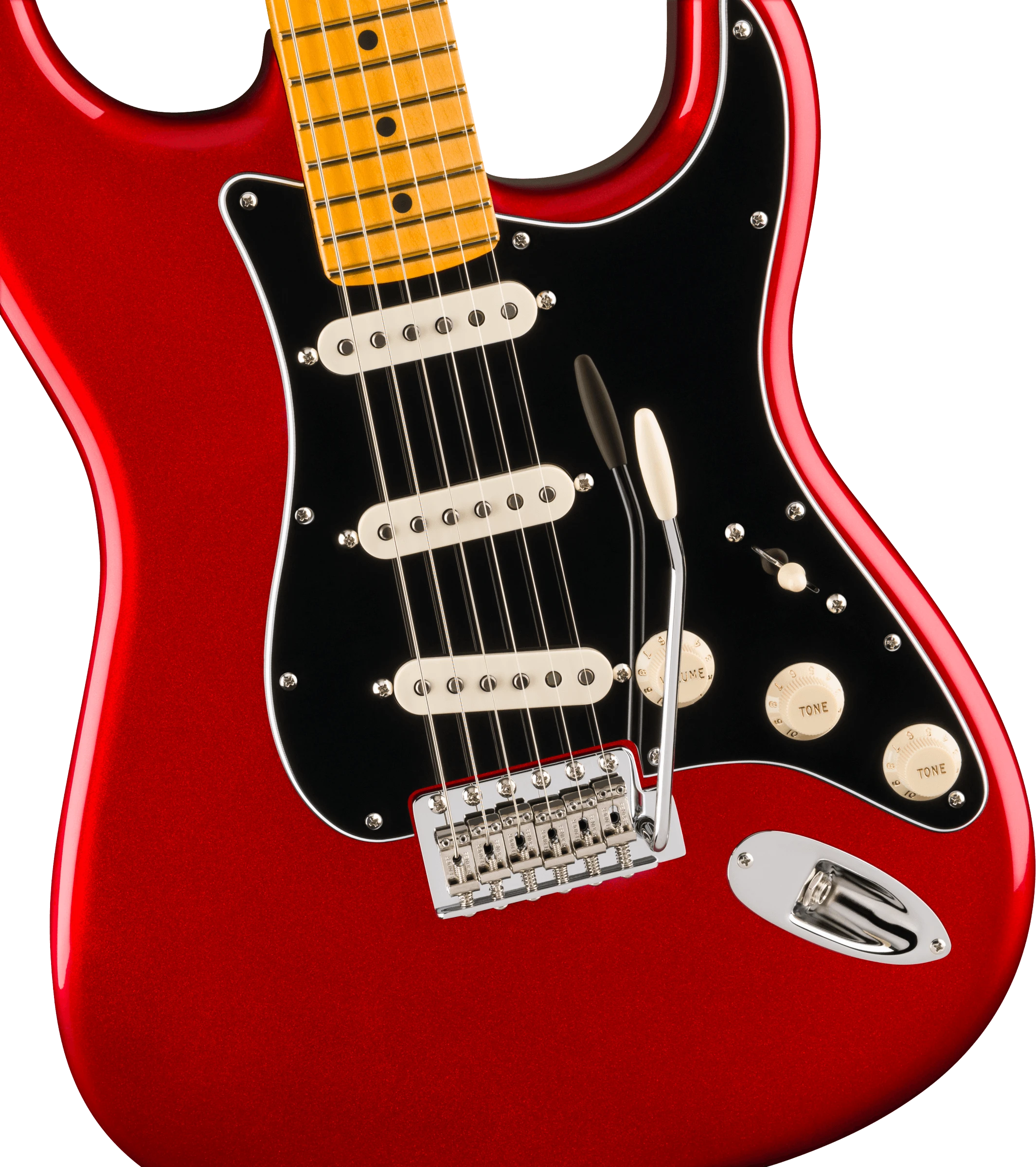 Fender® Limited Edition American Professional Classic Stratocaster® featuring the Fender® Silent System™, Maple Fingerboard, Candy Apple Red