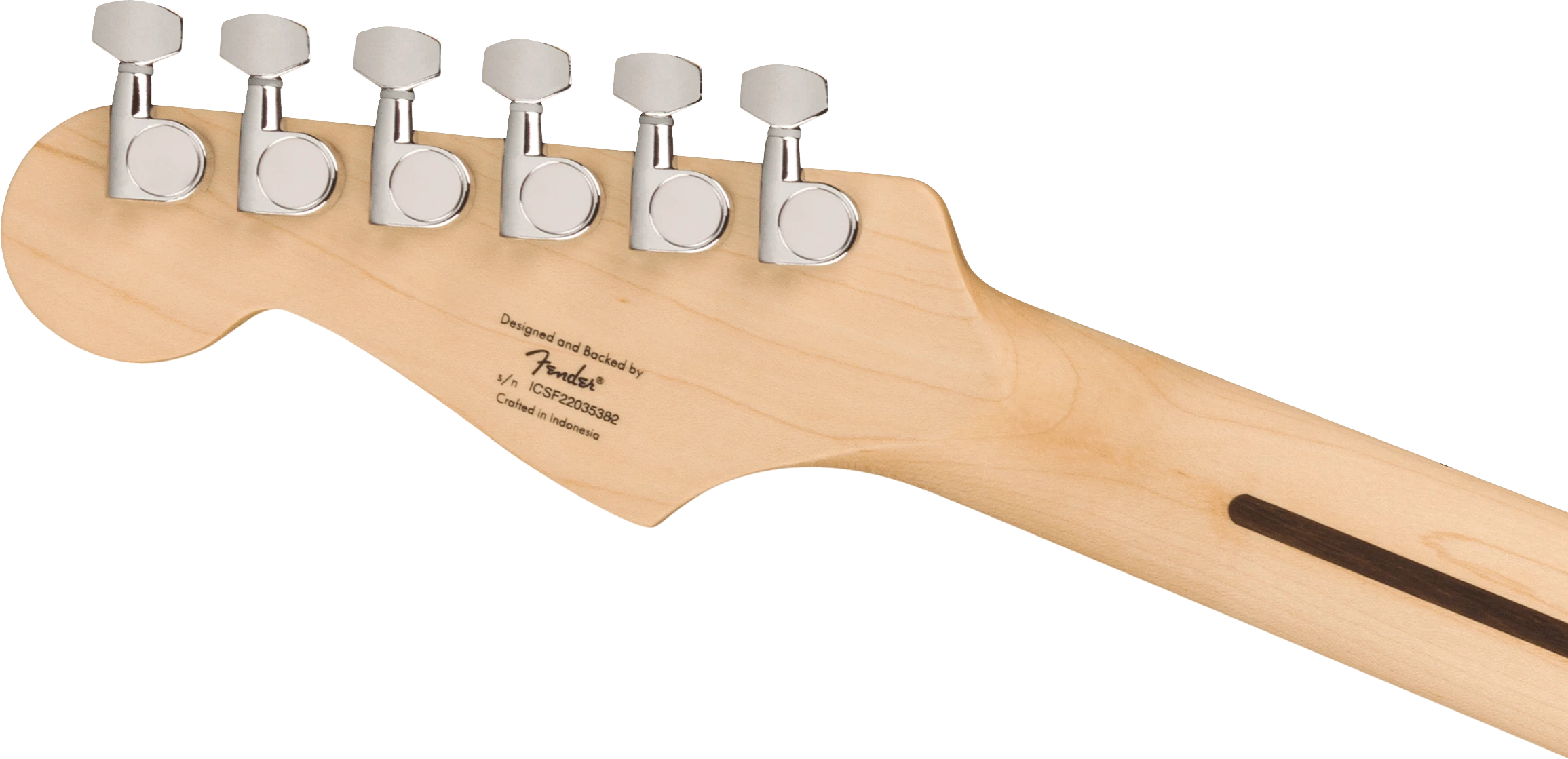 Squier® Sonic® Stratocaster®, Maple Fingerboard, White Pickguard, Black
