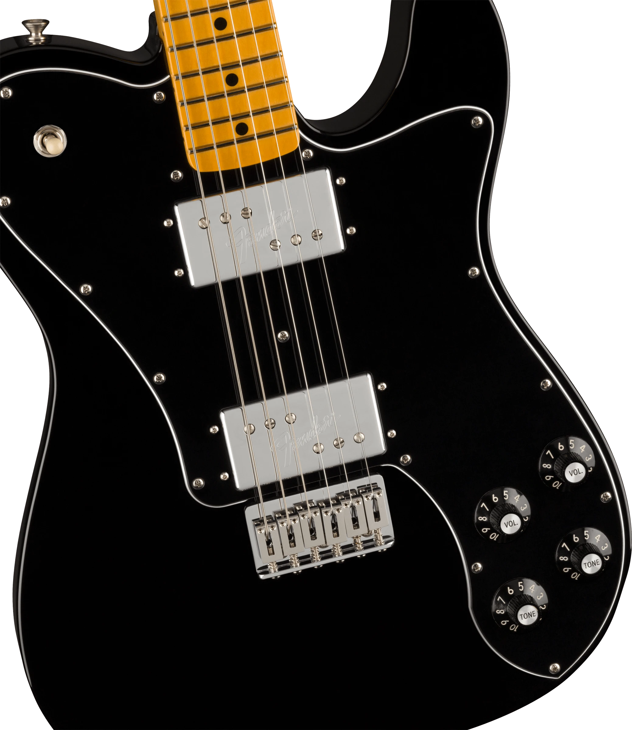 Fender® American Vintage II 1975 Telecaster® Deluxe, Maple Fingerboard, Black