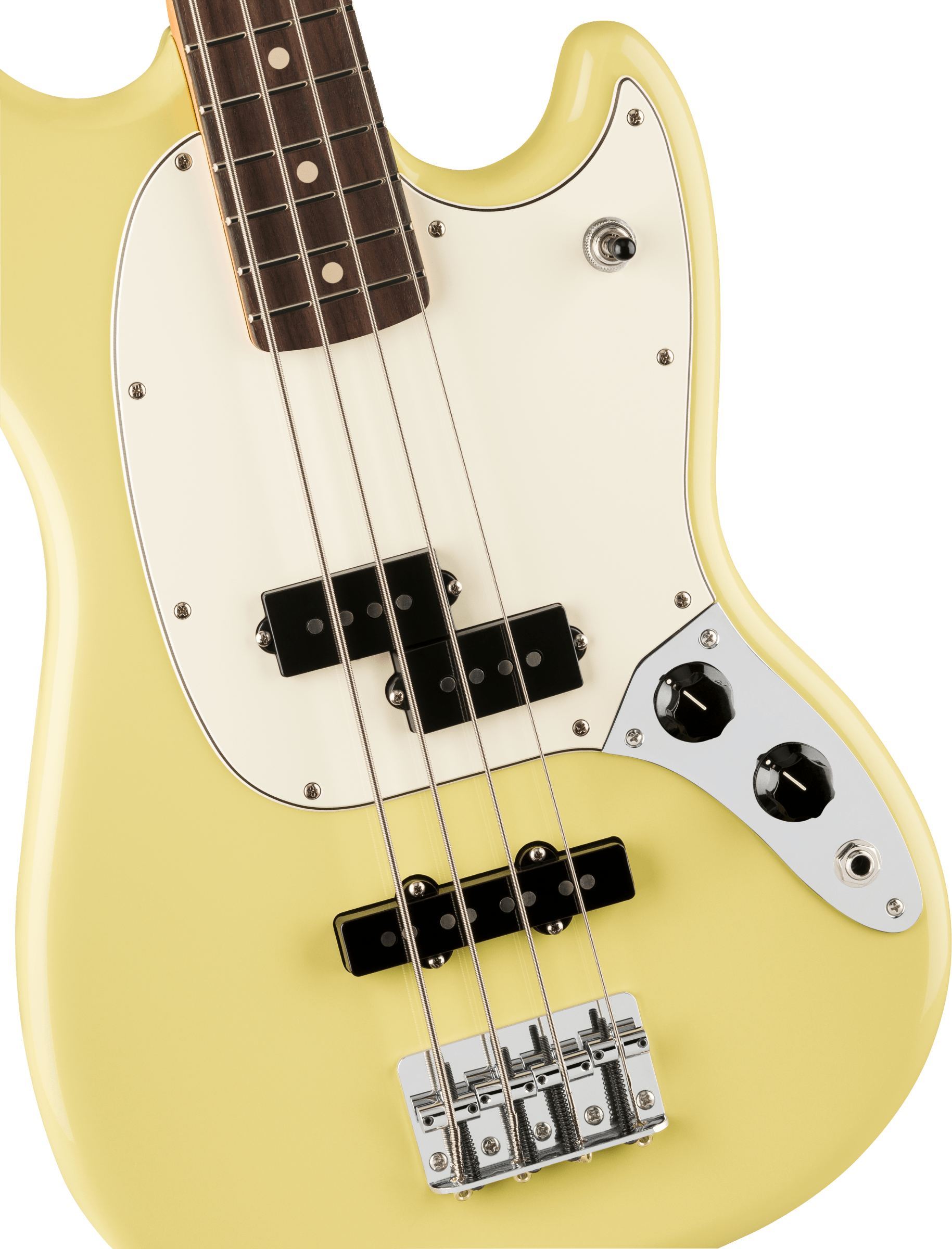 Fender® Player II Mustang® Bass PJ, Rosewood Fingerboard, Hialeah Yellow