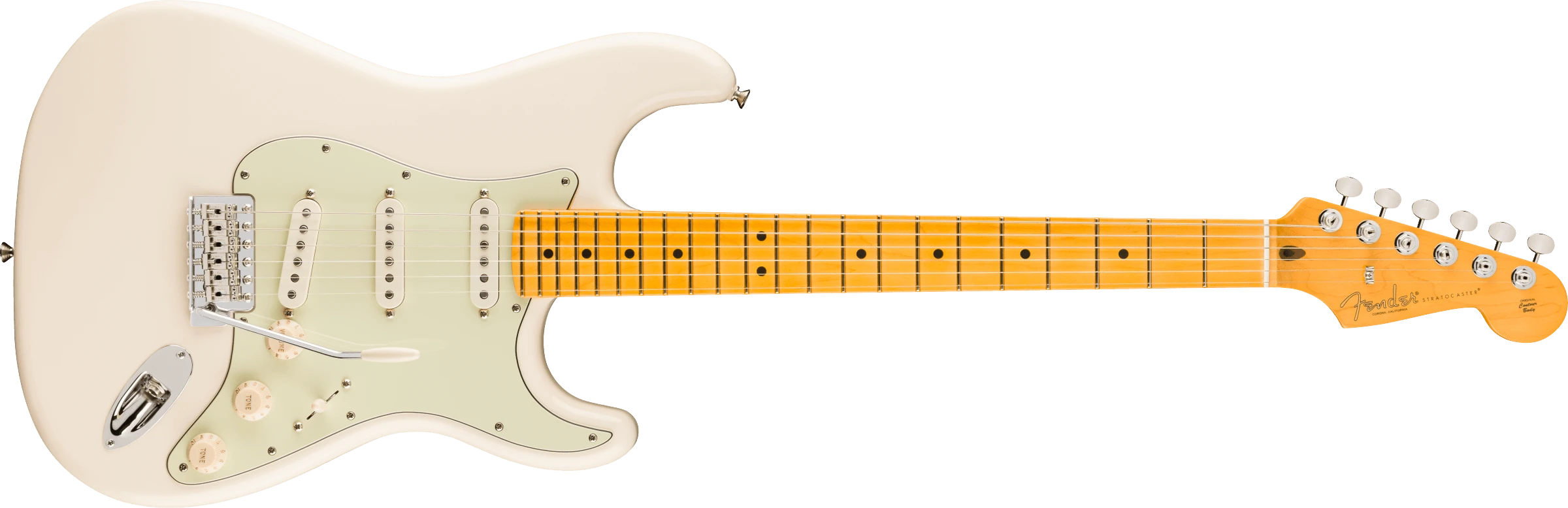 Fender® Limited Edition American Professional Classic Stratocaster® featuring the Fender® Silent System™, Maple Fingerboard, Olympic White