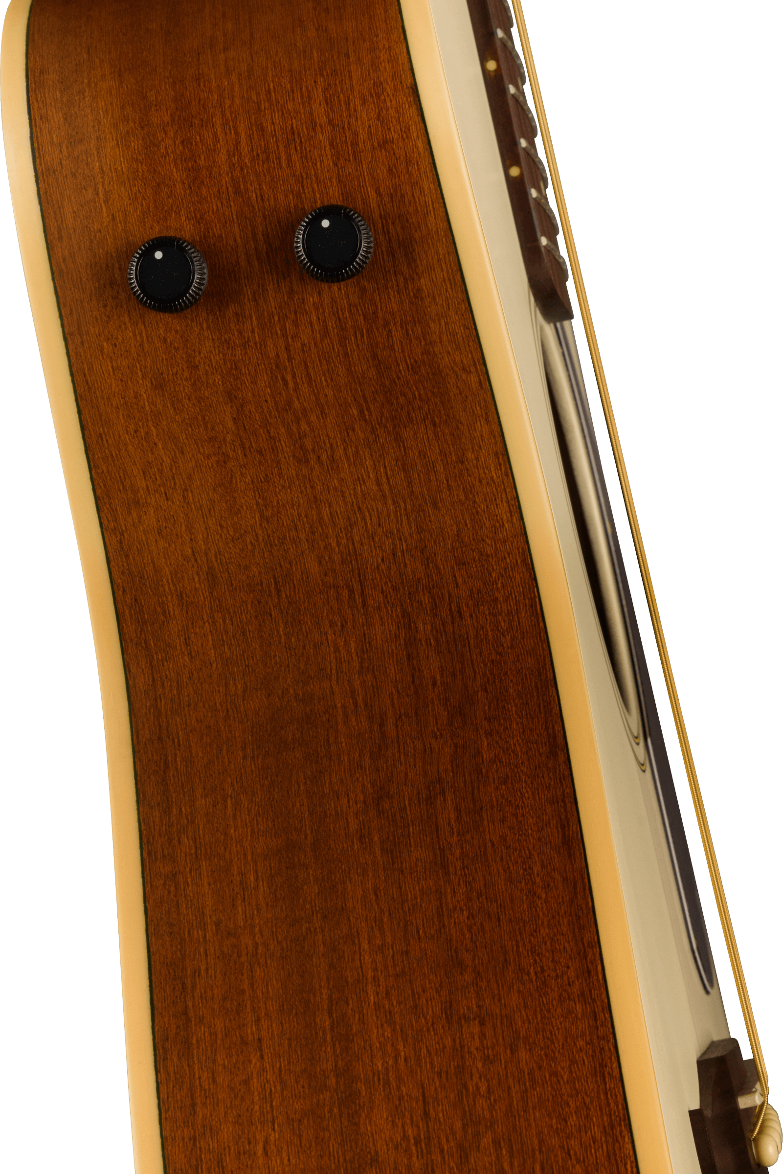Fender® Malibu Player, Walnut Fingerboard, Tortoiseshell Pickguard, Olympic White