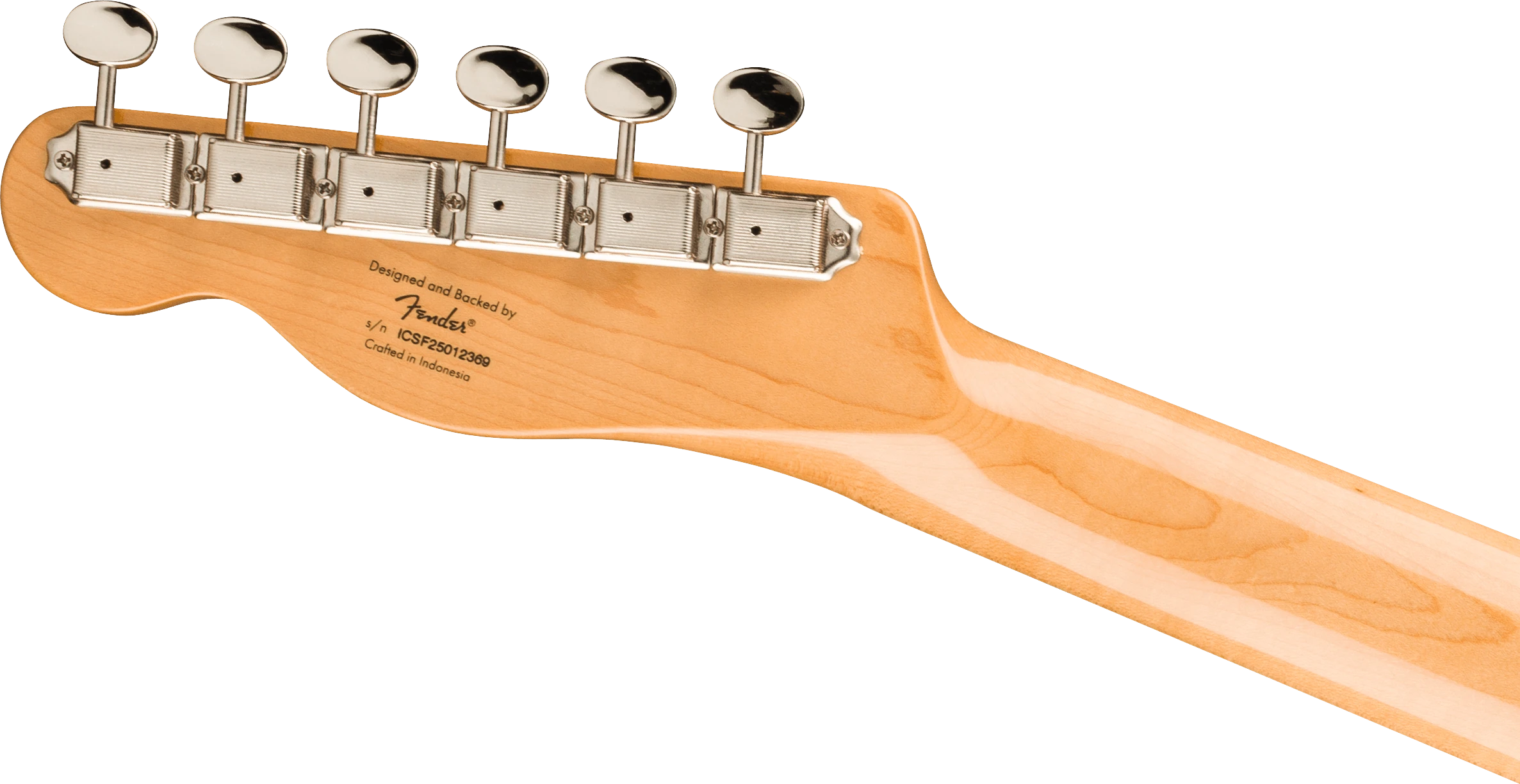 Squier® FSR Classic Vibe '70s Telecaster® Thinline, Maple Fingerboard with Blocks and Binding, Parchment Pickguard, Black