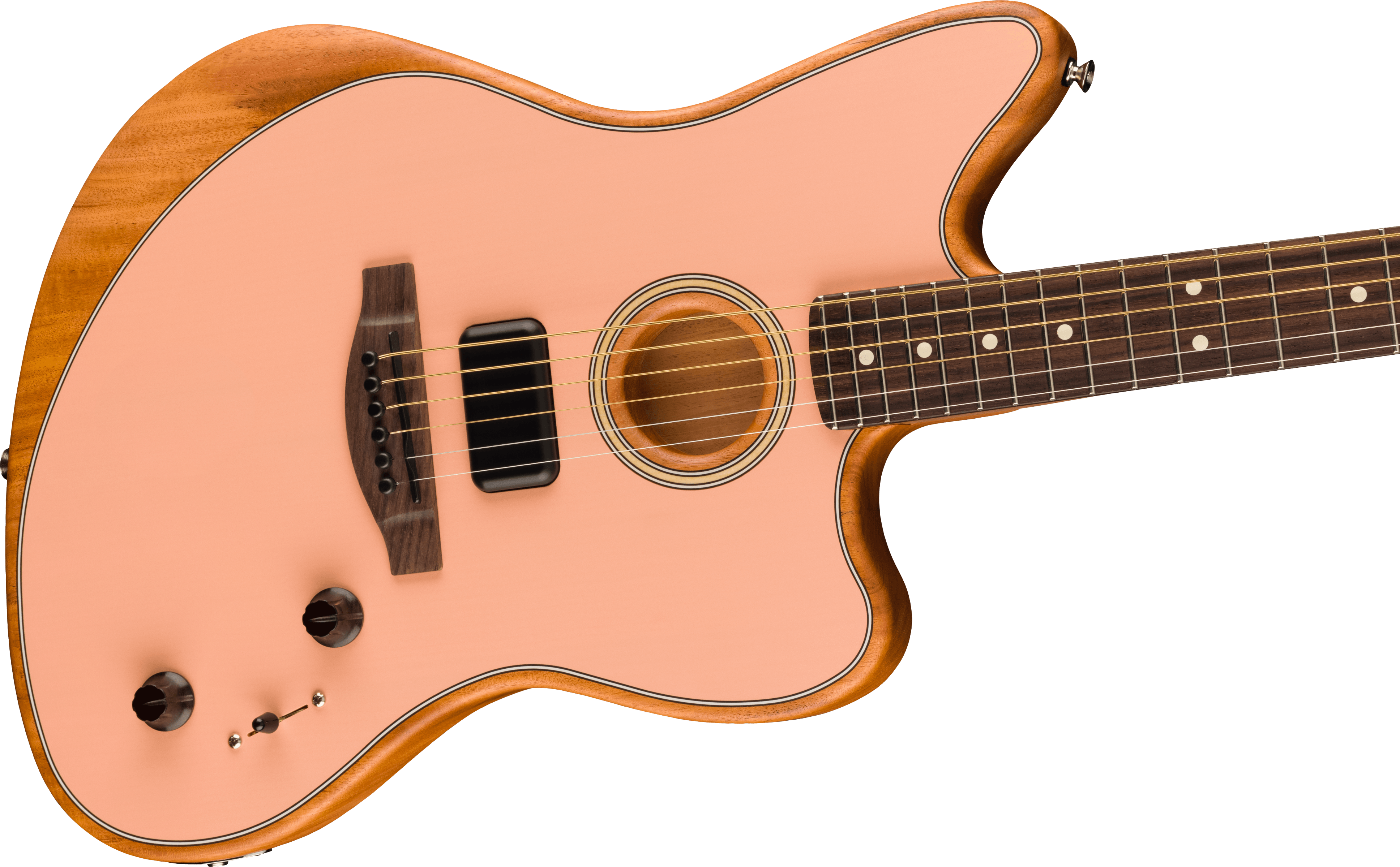 Fender® Acoustasonic® Player Jazzmaster®, Rosewood Fingerboard, Shell Pink