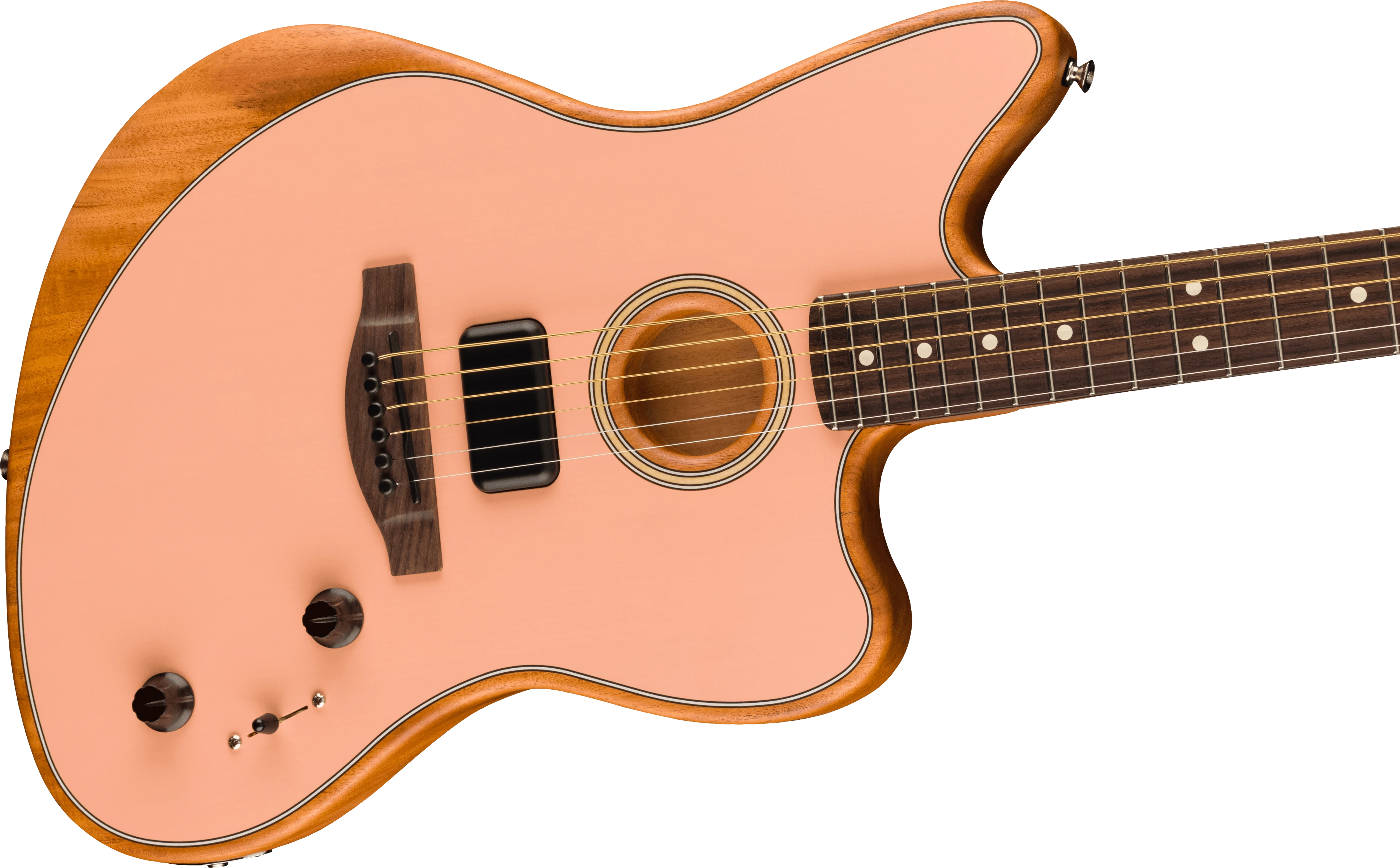 Fender® Acoustasonic® Player Jazzmaster®, Rosewood Fingerboard, Shell Pink