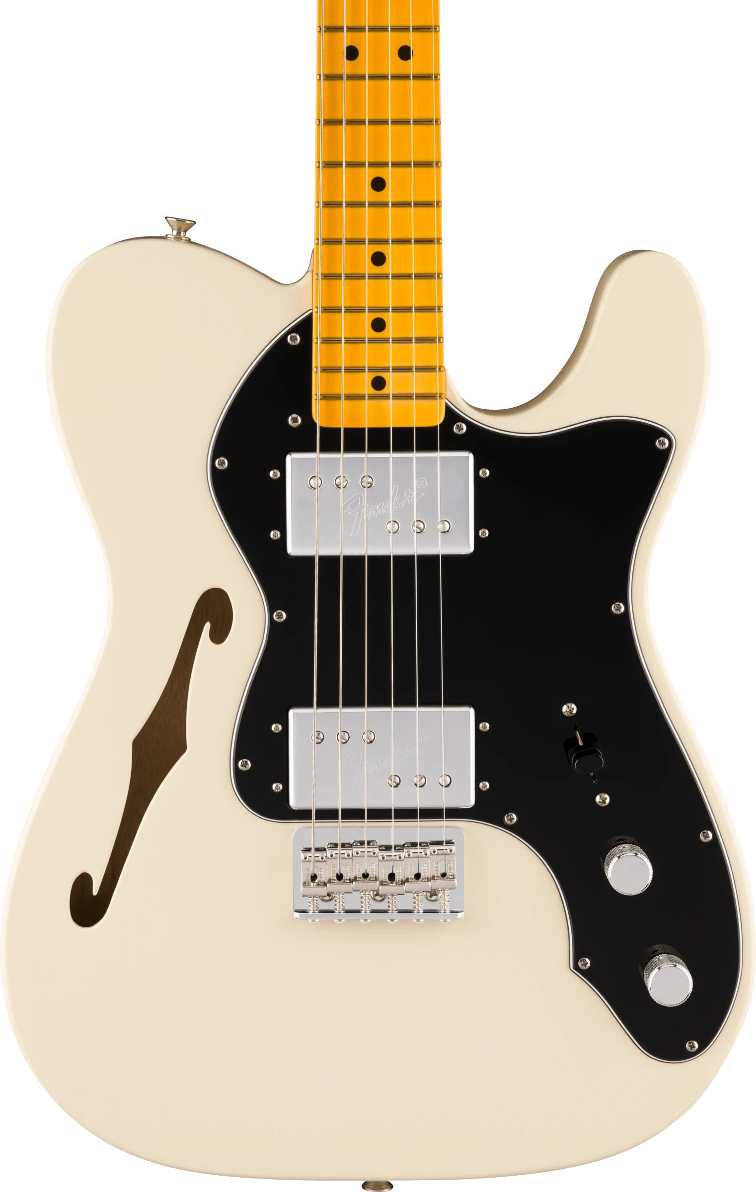 Fender® Limited Edition American Vintage II 1972 Telecaster® Thinline, Maple Fingerboard, Olympic White