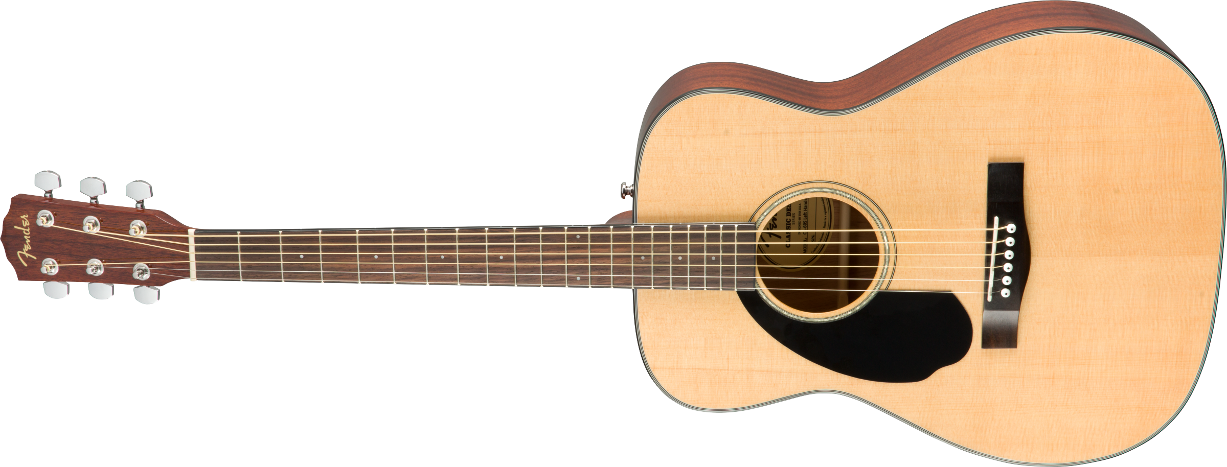 Fender® CD-60S Left Hand, Walnut Fingerboard, Natural