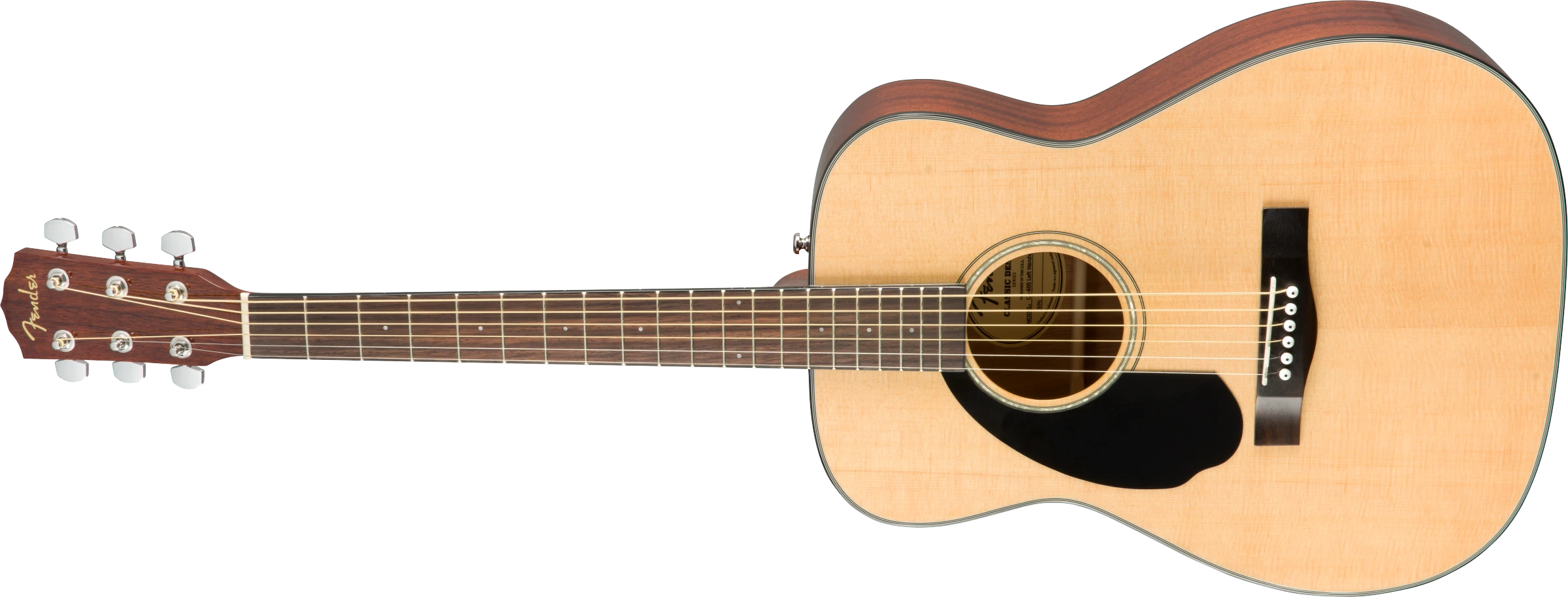 Fender® CD-60S Left Hand, Walnut Fingerboard, Natural