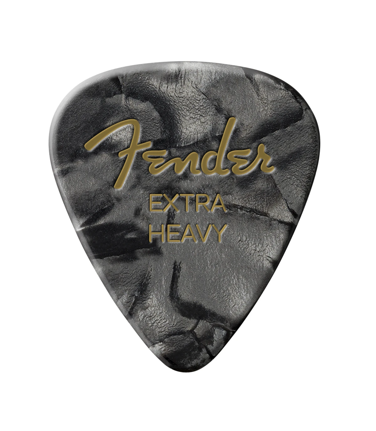 Fender® 351 Shape Premium Picks, Extra Heavy, Black Moto, 12 Count