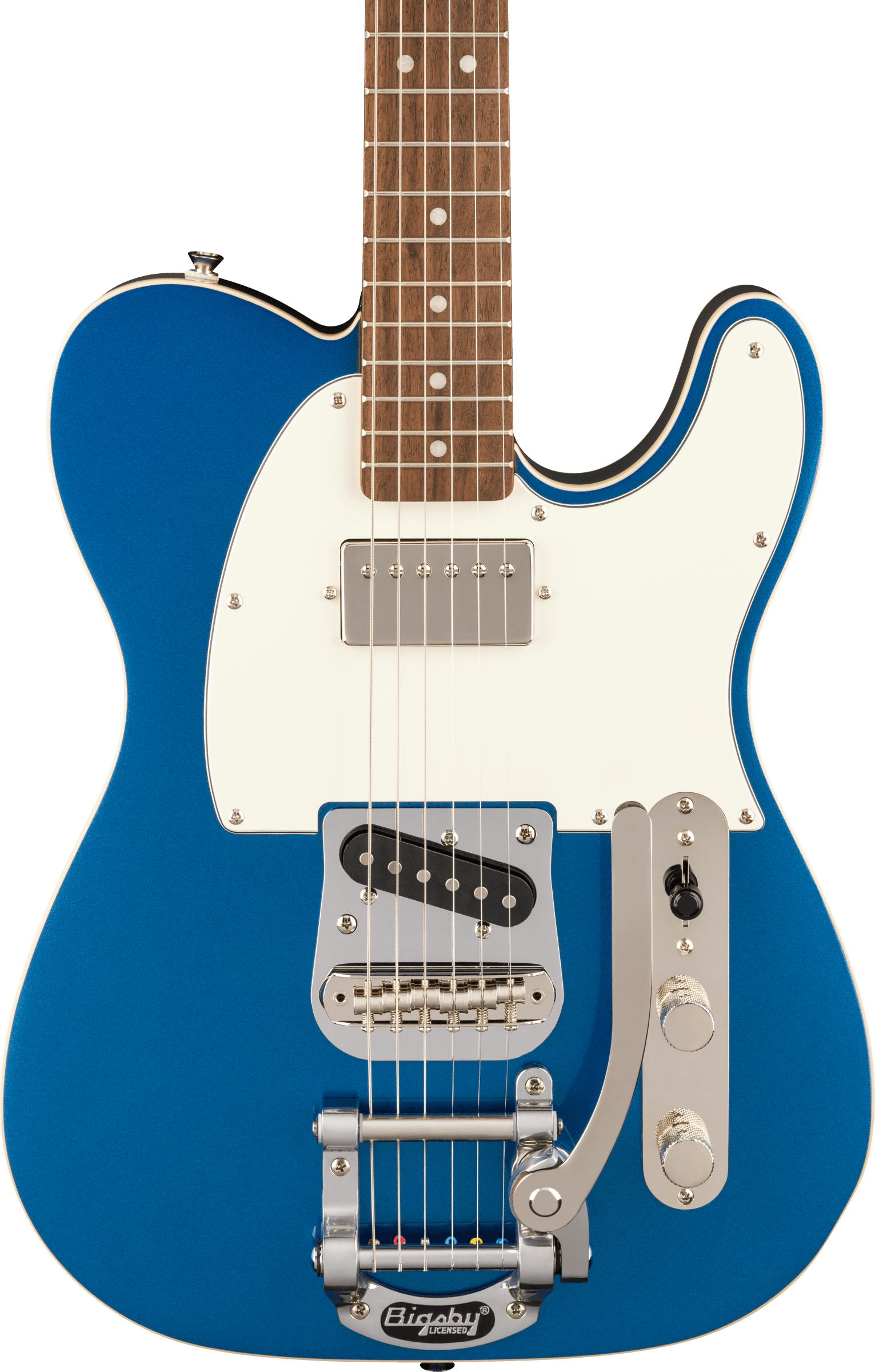 Squier® Classic Vibe™ Custom Telecaster® SH with Bigsby, Parchment Pickguard, Lake Placid Blue