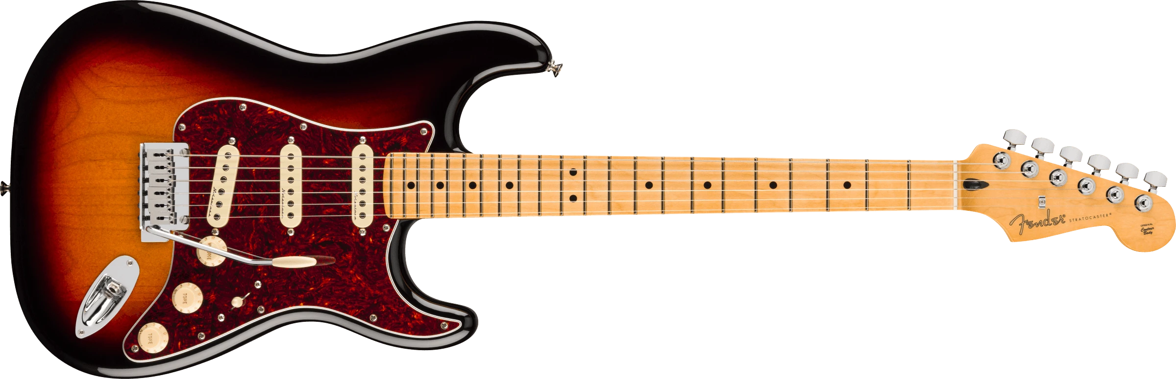 Fender® Player II Modified Stratocaster®, Maple Fingerboard, 3 Tone Sunburst