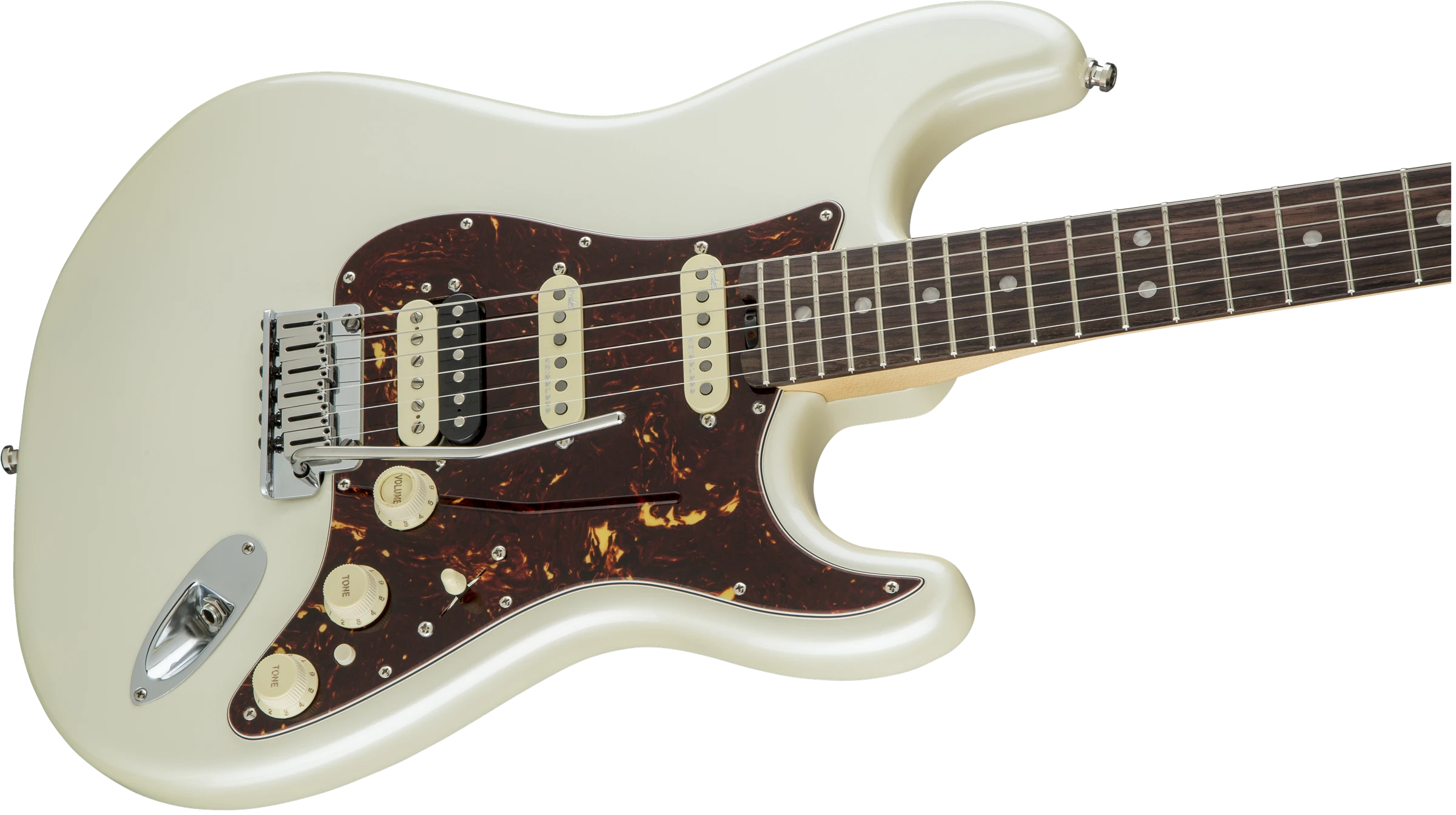 Fender® American Elite Stratocaster® HSS ShawBucker™, Rosewood Fingerboard, Olympic Pearl