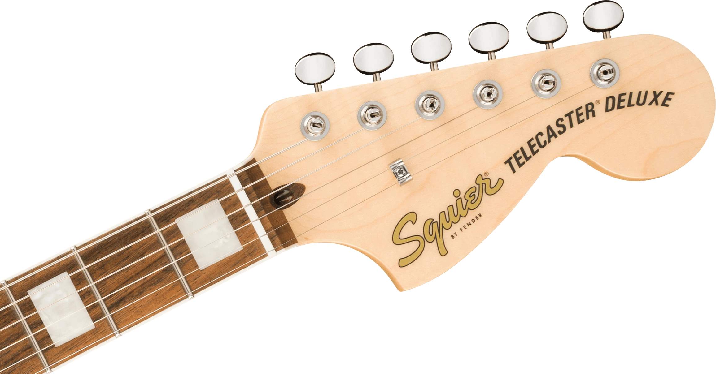 Squier® Paranormal Troublemaker Telecaster® Deluxe Bigsby®, Laurel Fingerboard, Parchment Pickguard, Black