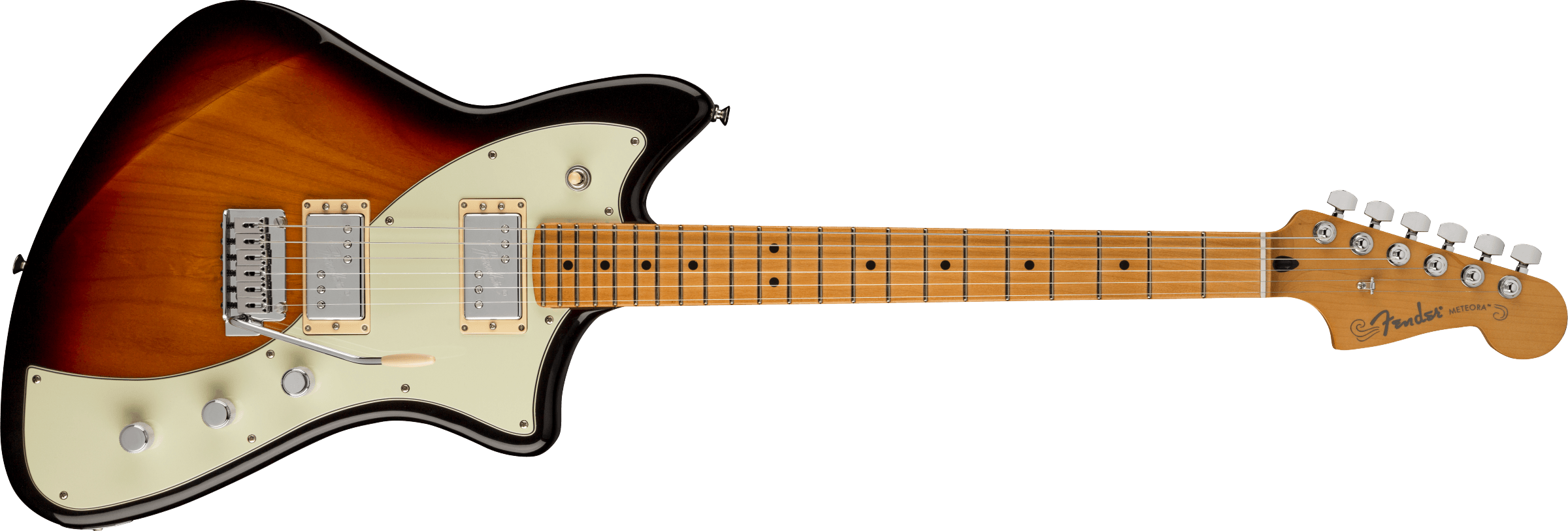 Fender® Player Plus Meteora® HH, Maple Fingerboard, 3-Color Sunburst