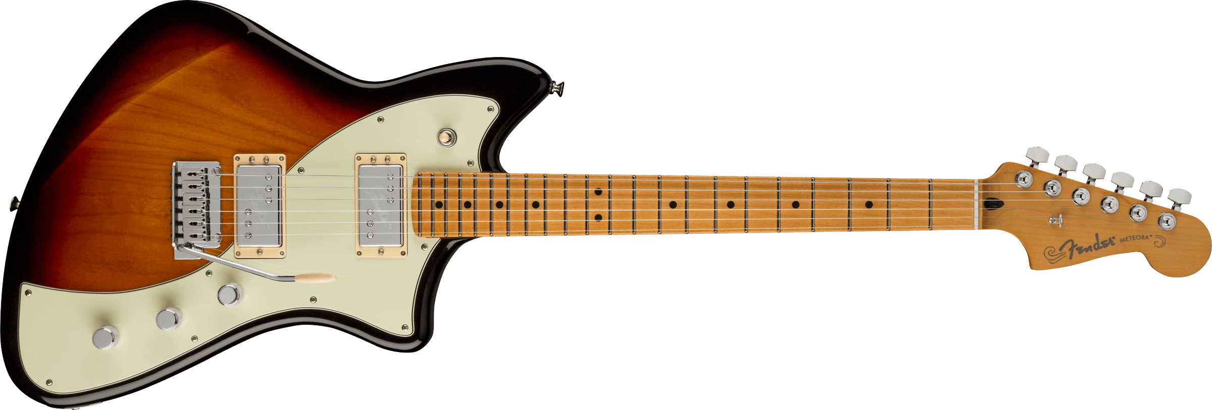 Fender® Player Plus Meteora® HH, Maple Fingerboard, 3-Color Sunburst
