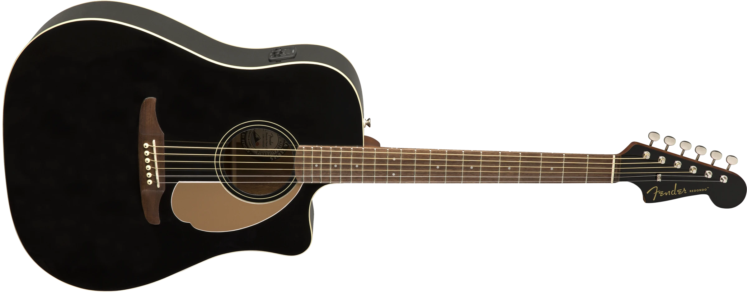 Fender® Redondo Player, Walnut Fingerboard, Jetty Black