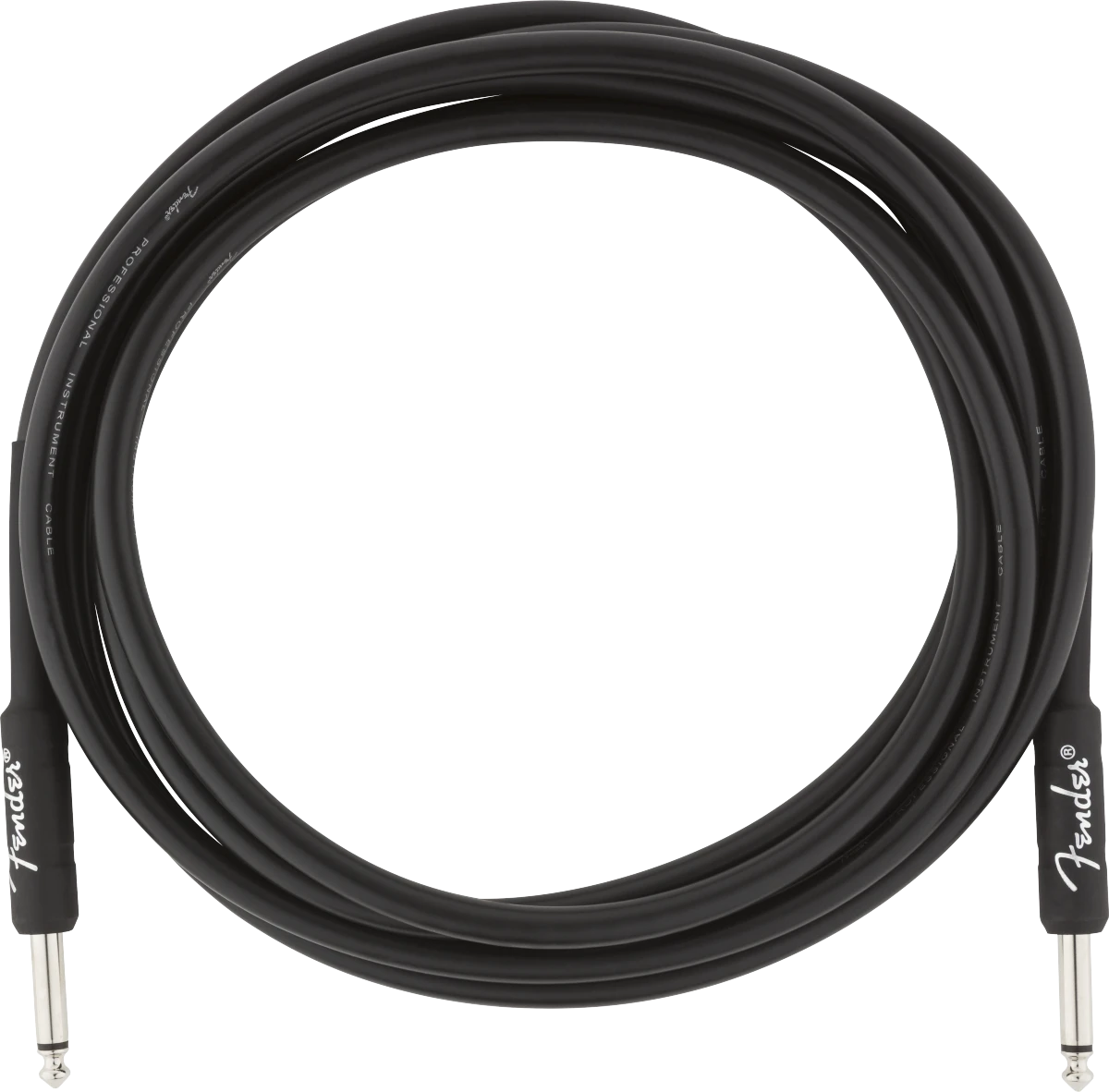 Fender® Professional Series Instrument Cable, Straight/Straight, 10', Black