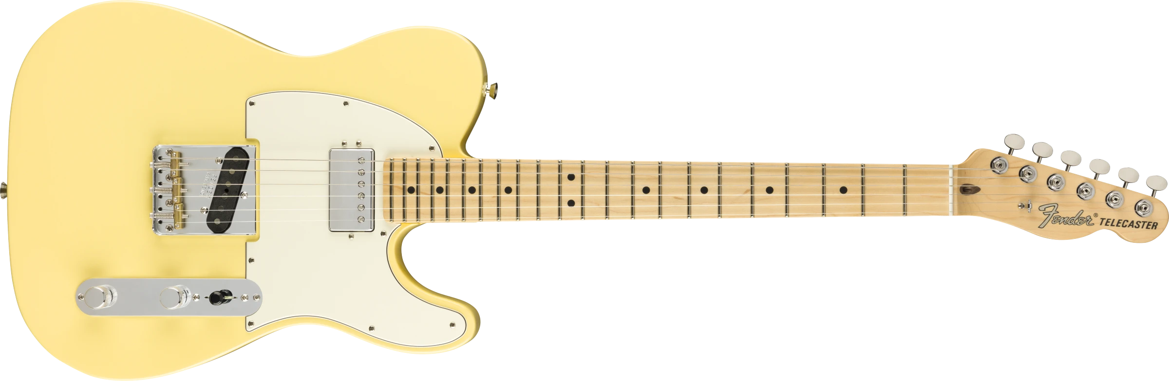 Fender® American Performer Telecaster® with Humbucking, Maple Fingerboard, Vintage White