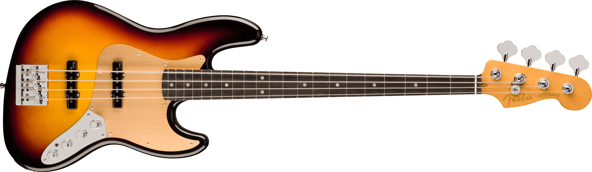 Fender® American Ultra II Jazz Bass®, Ebony Fingerboard,  Ultraburst